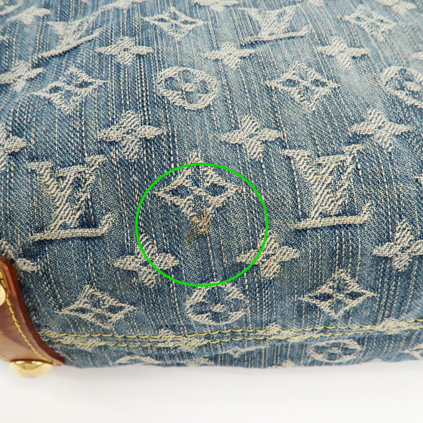 Louis Vuitton Monogram Denim Baggy GM Shoulder Bag M95048