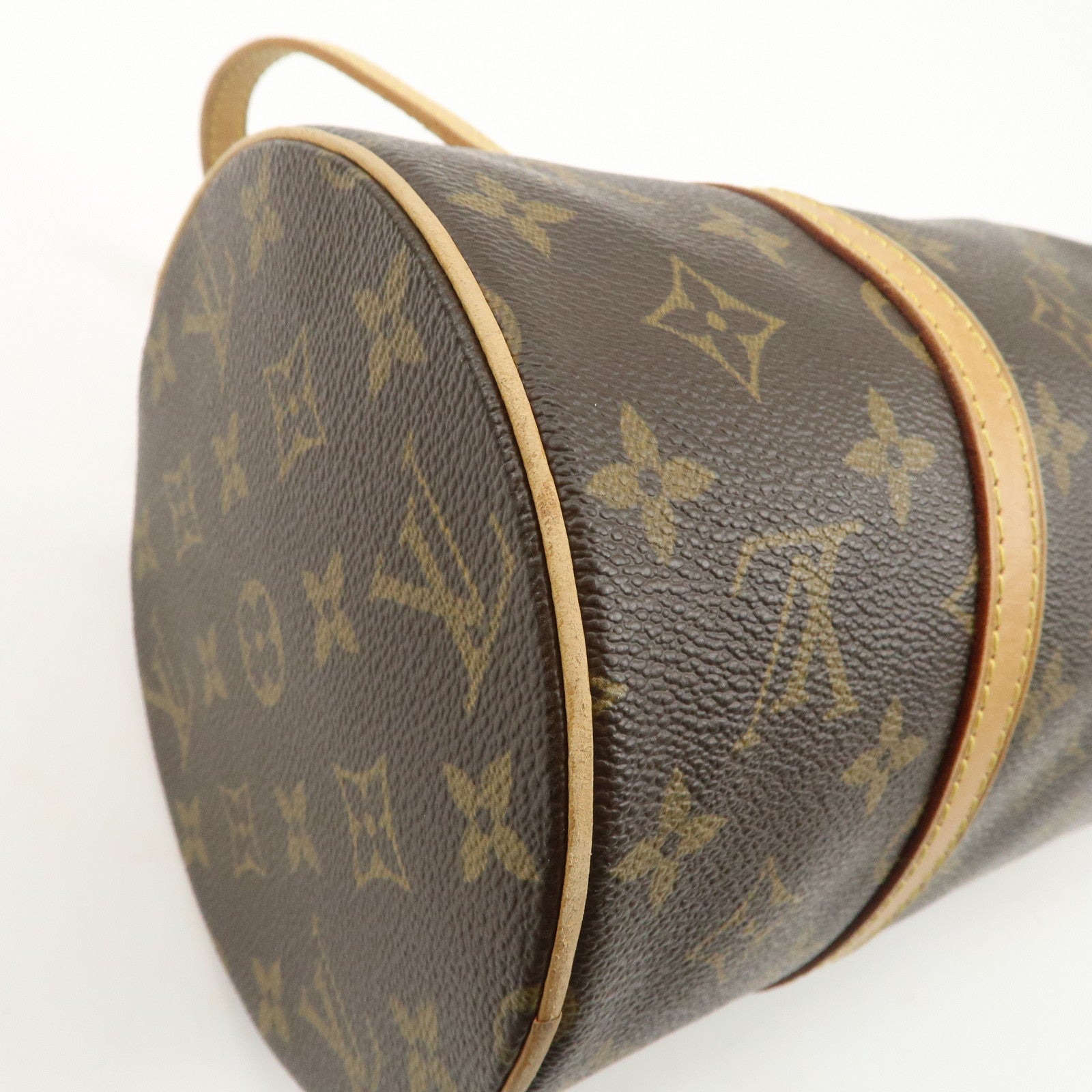 Louis Vuitton Monogram Papillon 30 Hand Bag Brown M51385 Used