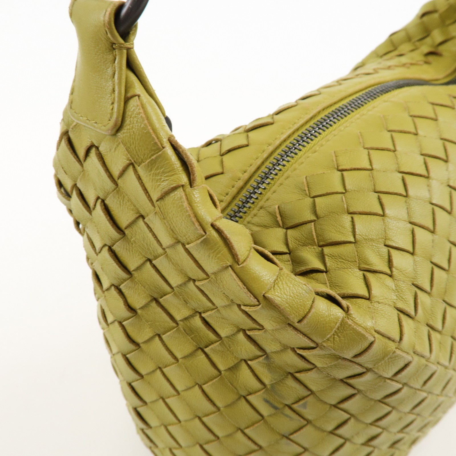 BOTTEGA VENETA Intrecciato Leather Hand Shoulder Bag Yellow