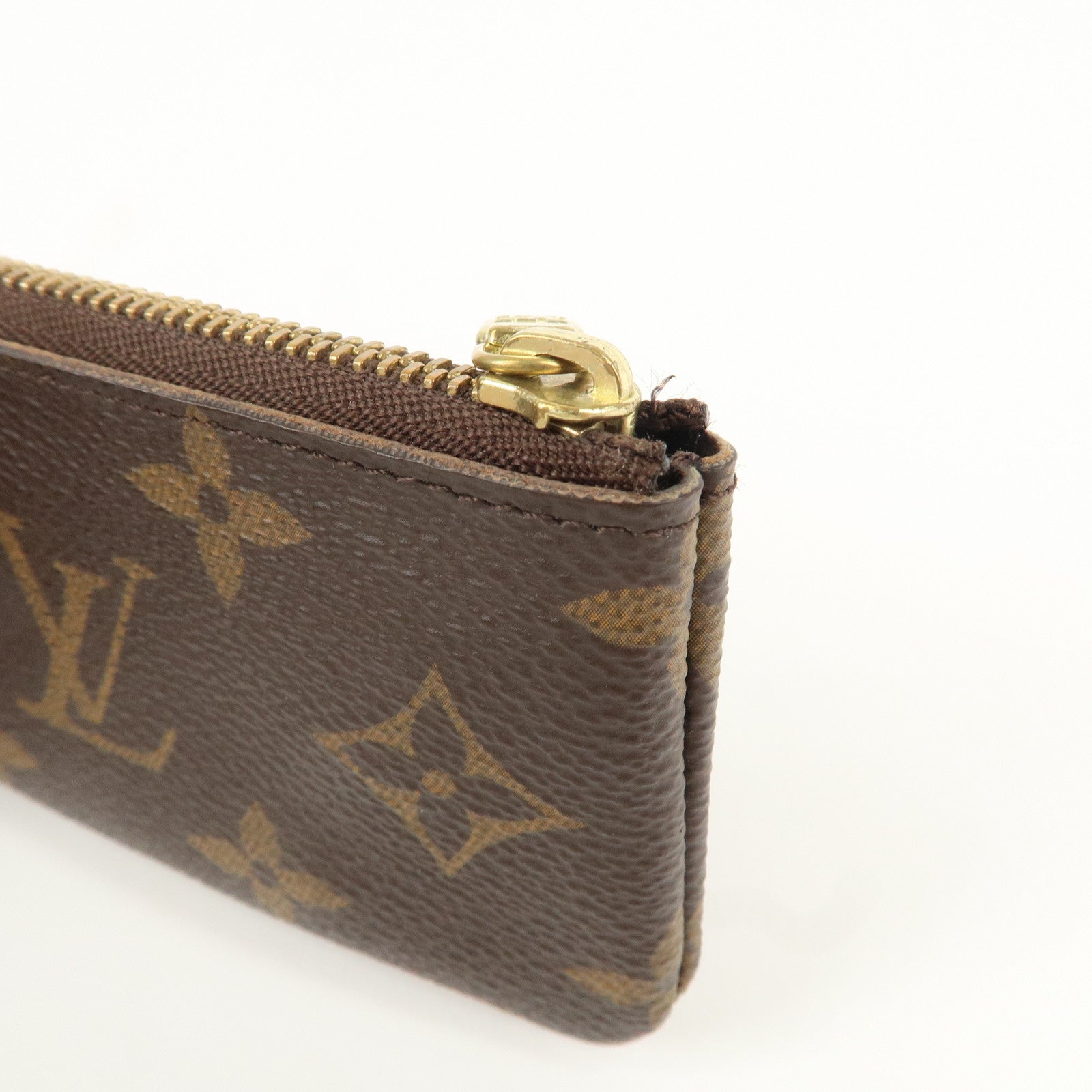 Louis Vuitton Monogram Pochette Cles Coin Case Key Case  M62650