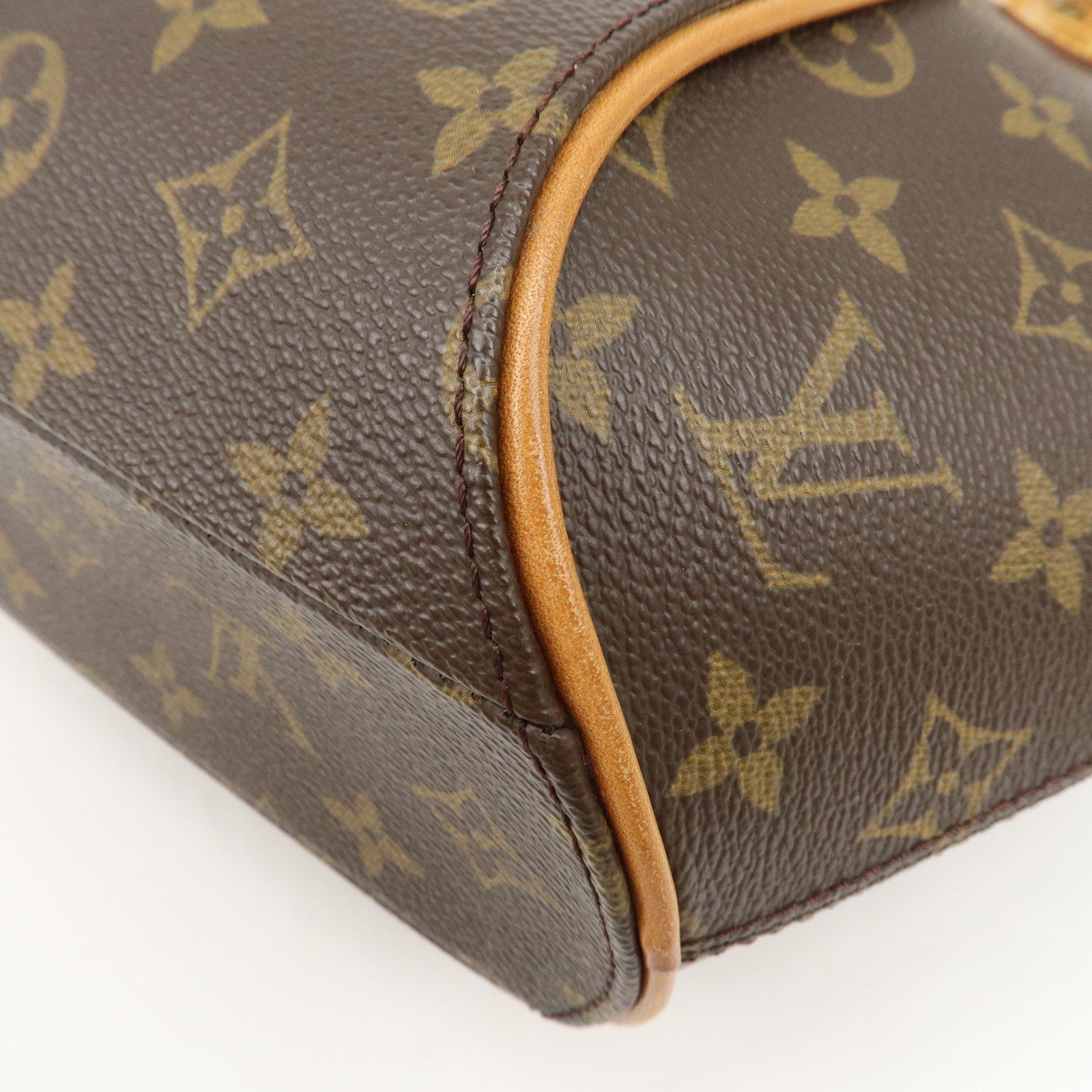 Louis Vuitton Monogram Ellipse MM Hand Bag Brown M51127 Used