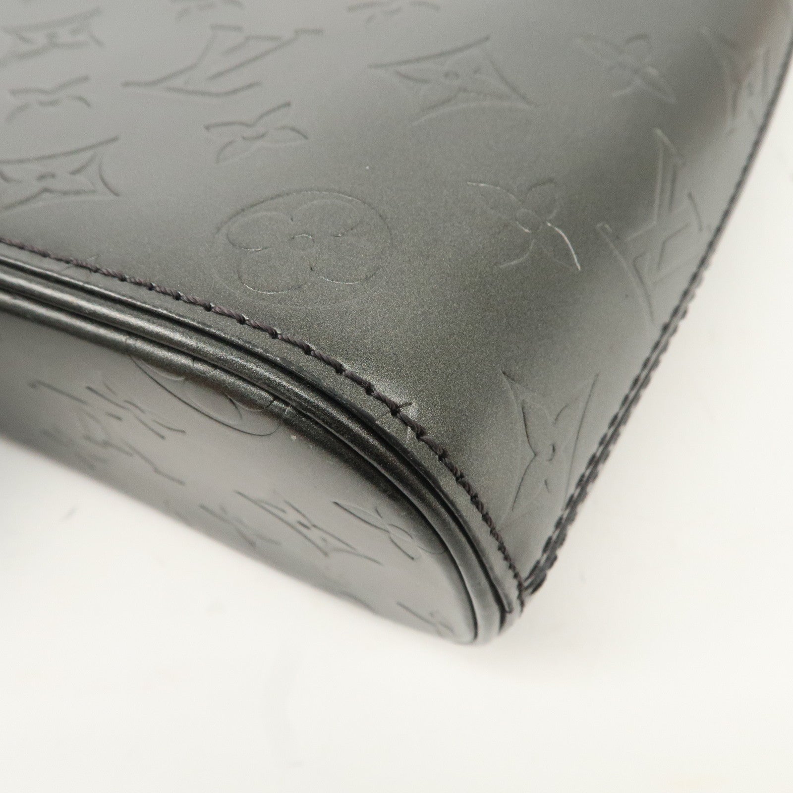 Louis Vuitton Monogram Matte Alston Shoulder Bag Noir M55122 Used