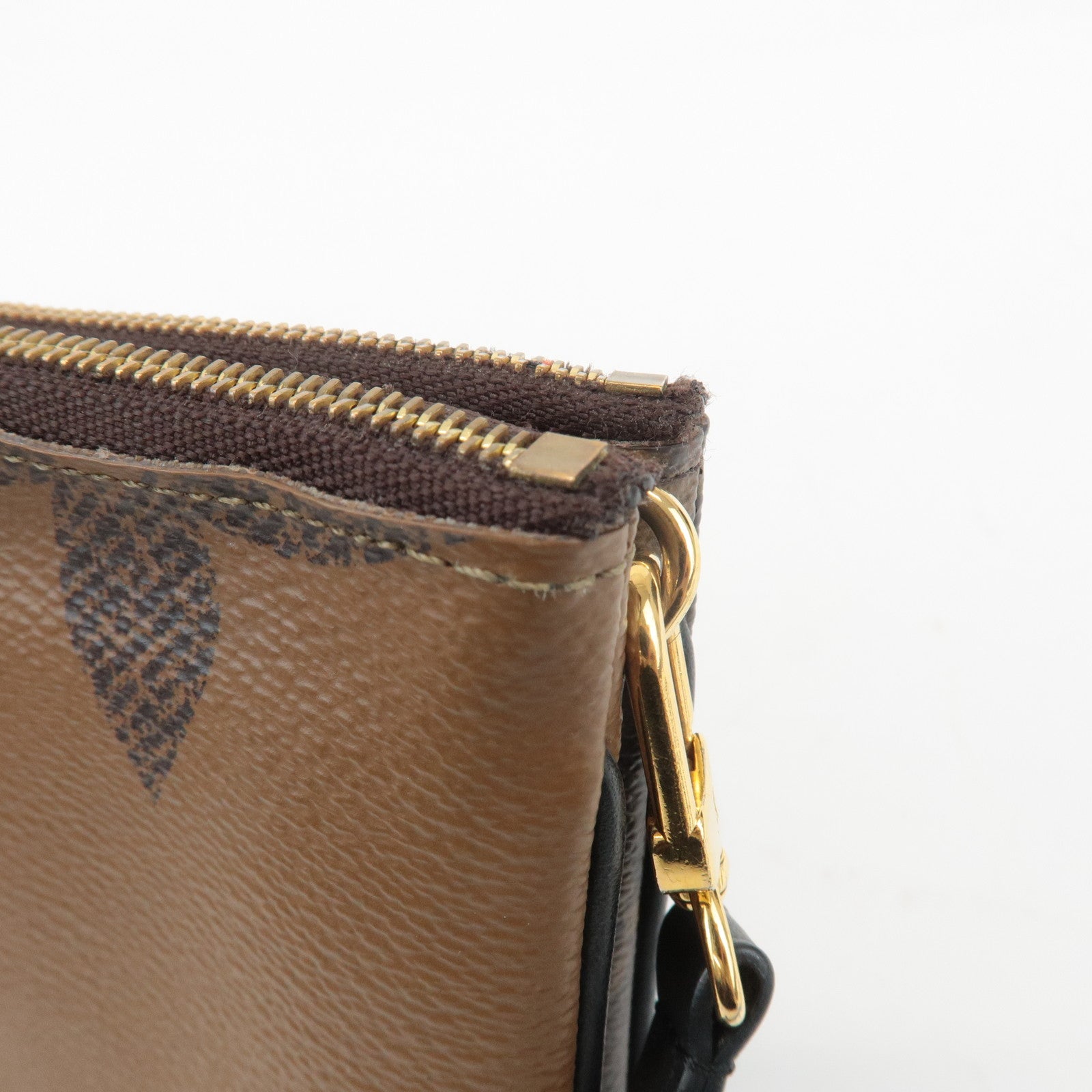 Louis Vuitton Monogram Reverse Pochette Double Zip Bag M69203 Used