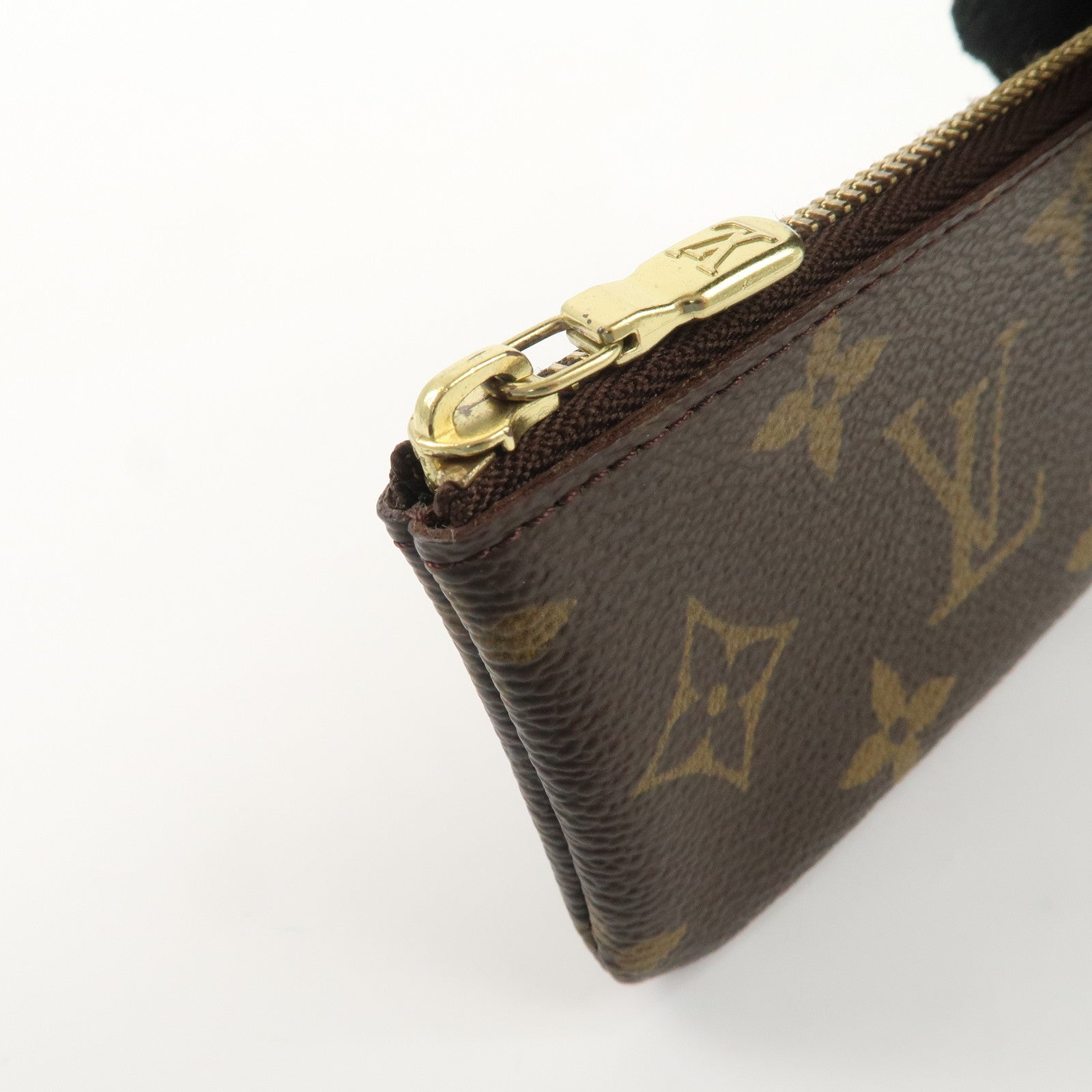 Louis Vuitton Monogram Pochette Cles Coin Case Key Case  M62650 Used