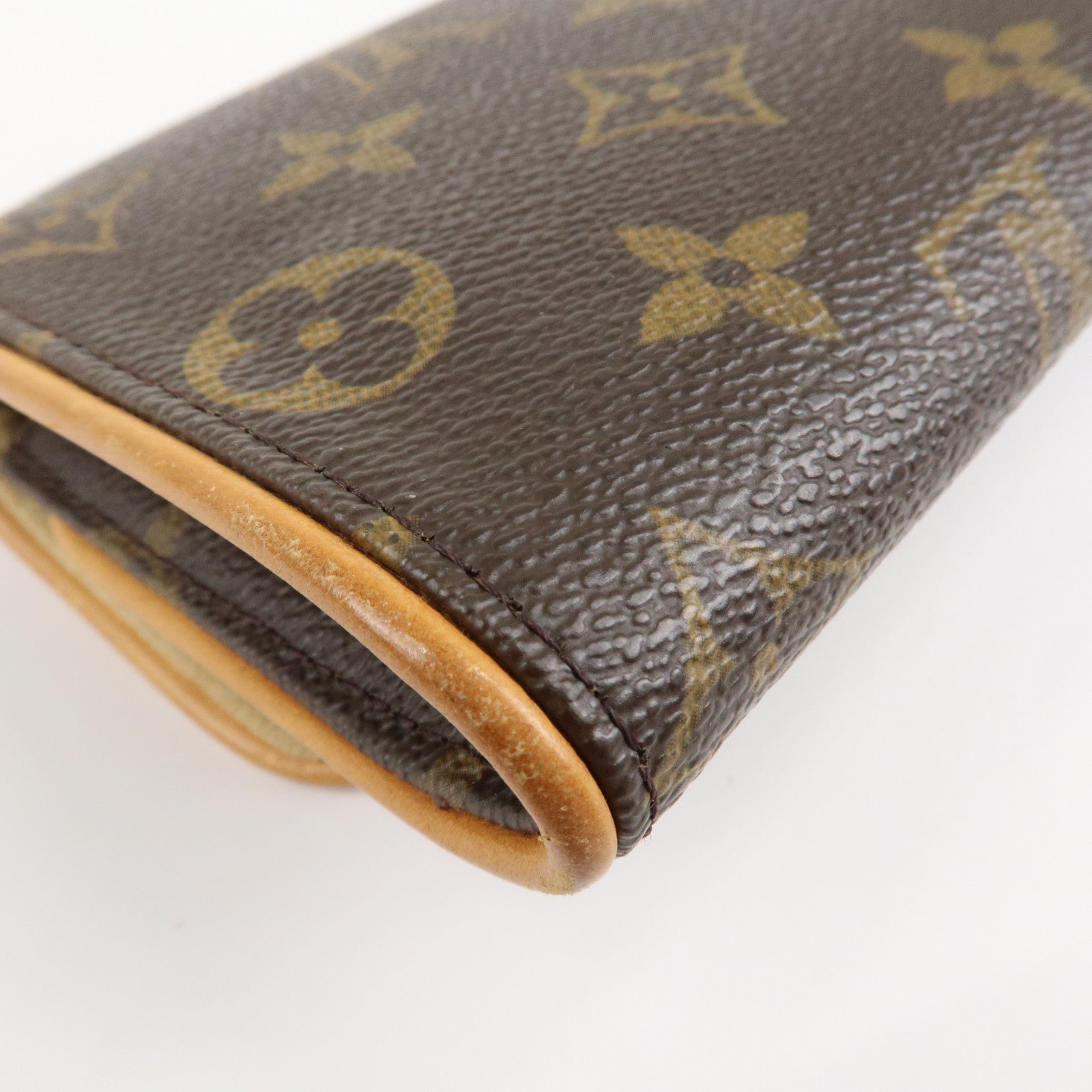 Louis Vuitton Monogram Pochette Twin PM 2Way Bag Brown M51854