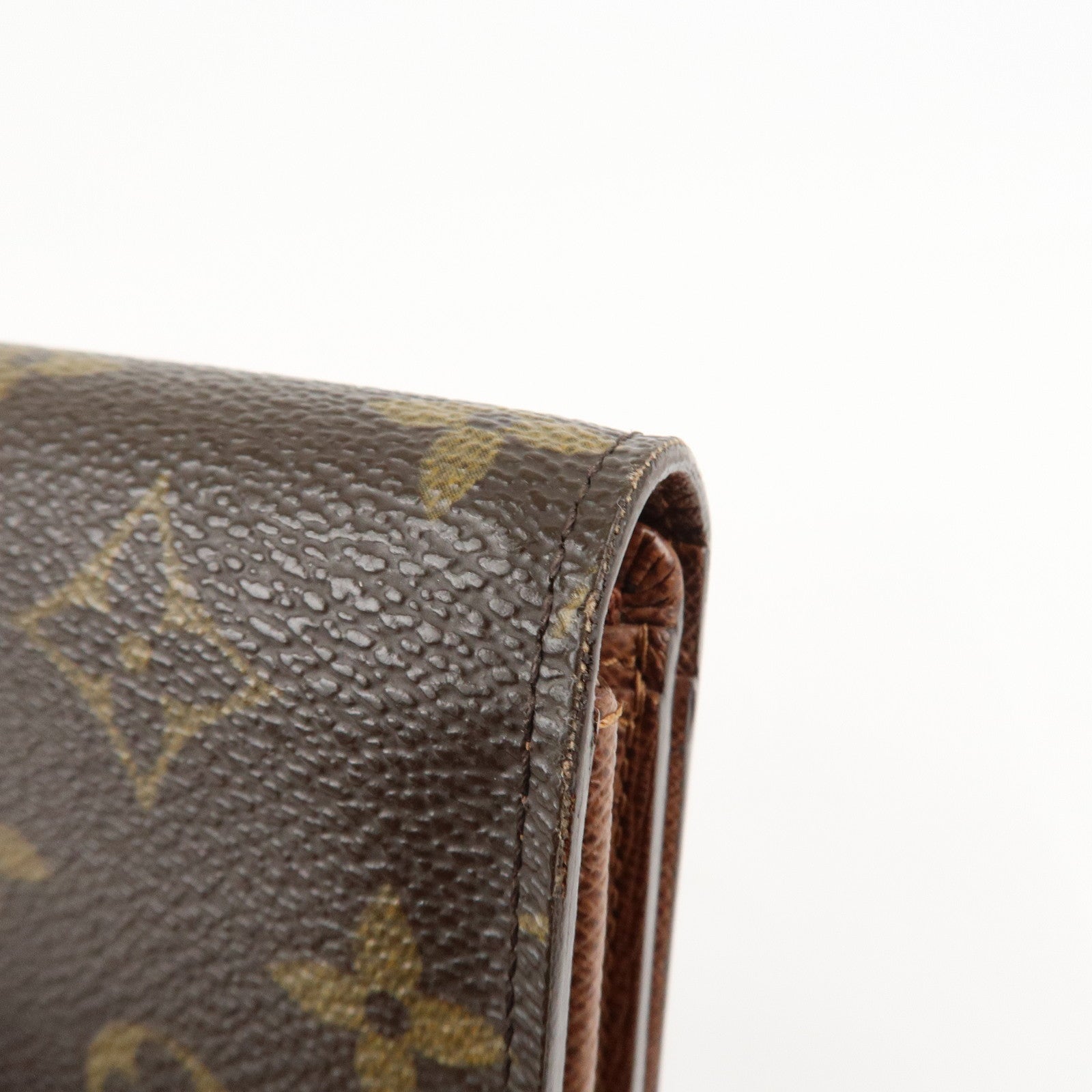 Louis Vuitton Monogram Porte Monnaie Billets Tresor Wallet M61730 Used