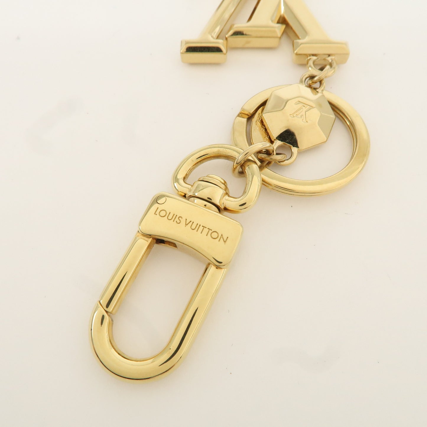 Louis Vuitton Porte Cles LV Facettes Bag Charm Gold M65216