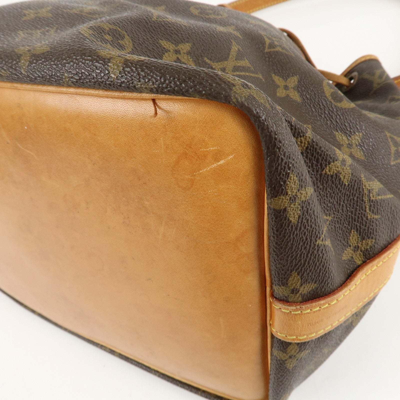 Louis Vuitton Monogram Petit Noe Shoulder Bag Brown M42226