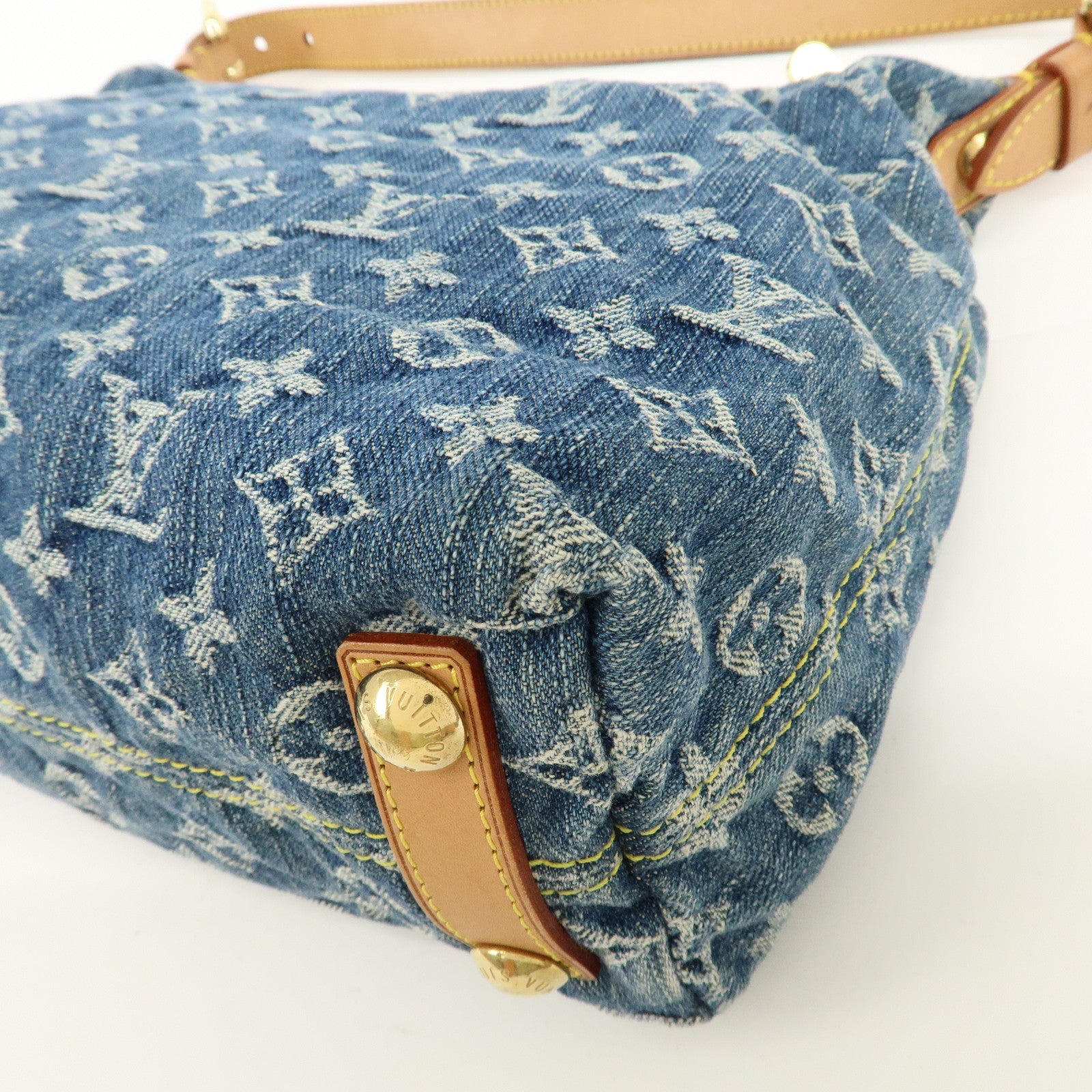 Louis Vuitton Monogram Denim Baggy PM Shoulder Bag Strap M95049