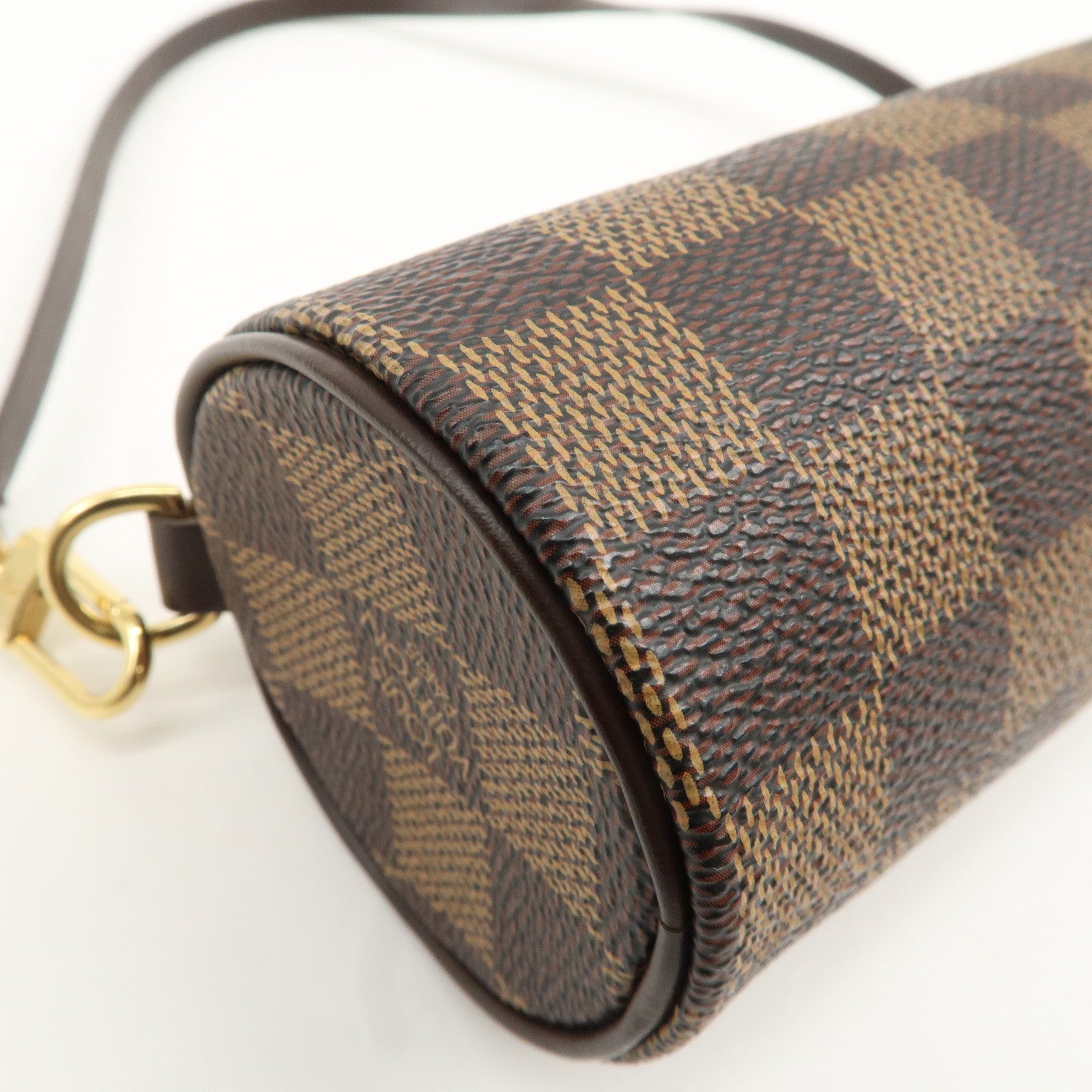 Louis Vuitton Damier Mini Pouch for Papillon Bag Brown Used