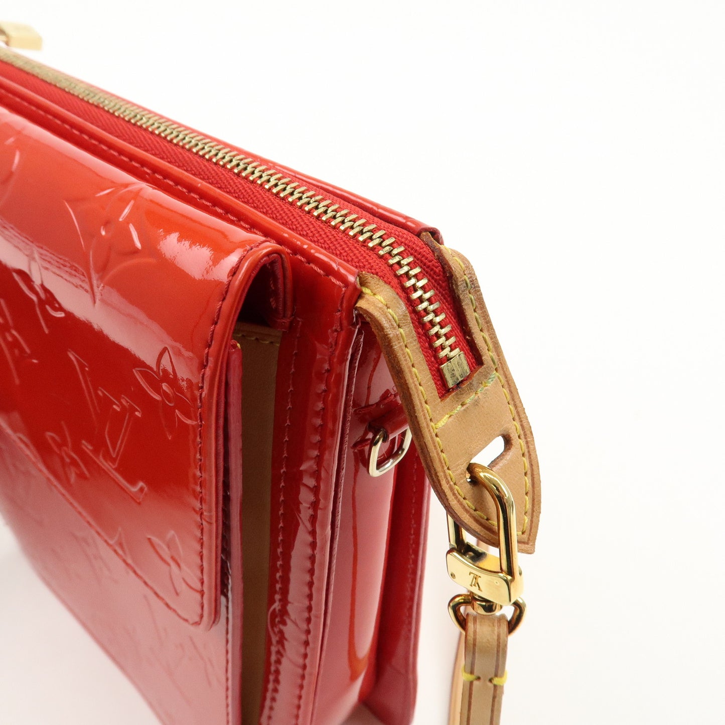 Louis Vuitton Monogram Vernis Motto Shoulder Bag Rouge M91137