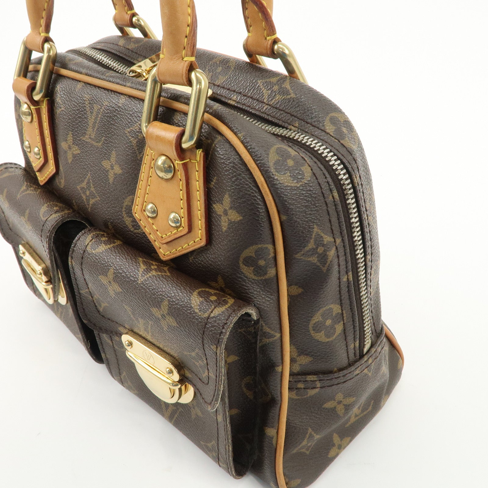 Louis Vuitton Monogram Manhattan PM Hand Bag M40026