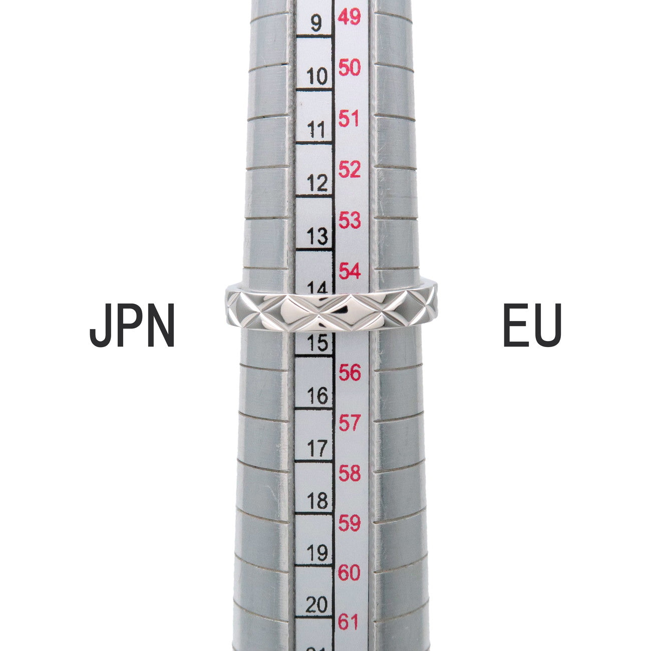 CHANEL Matelasse Ring PT950 Platinum US7 EU55 HK16 J2820