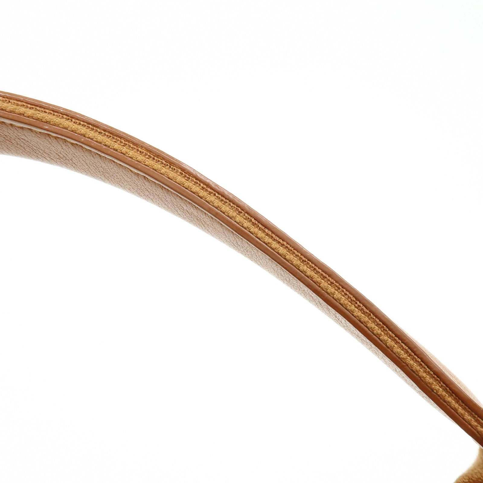 BALENCIAGA Navy Cabas Small Leather Tote Bag Hand Bag Brown 339933