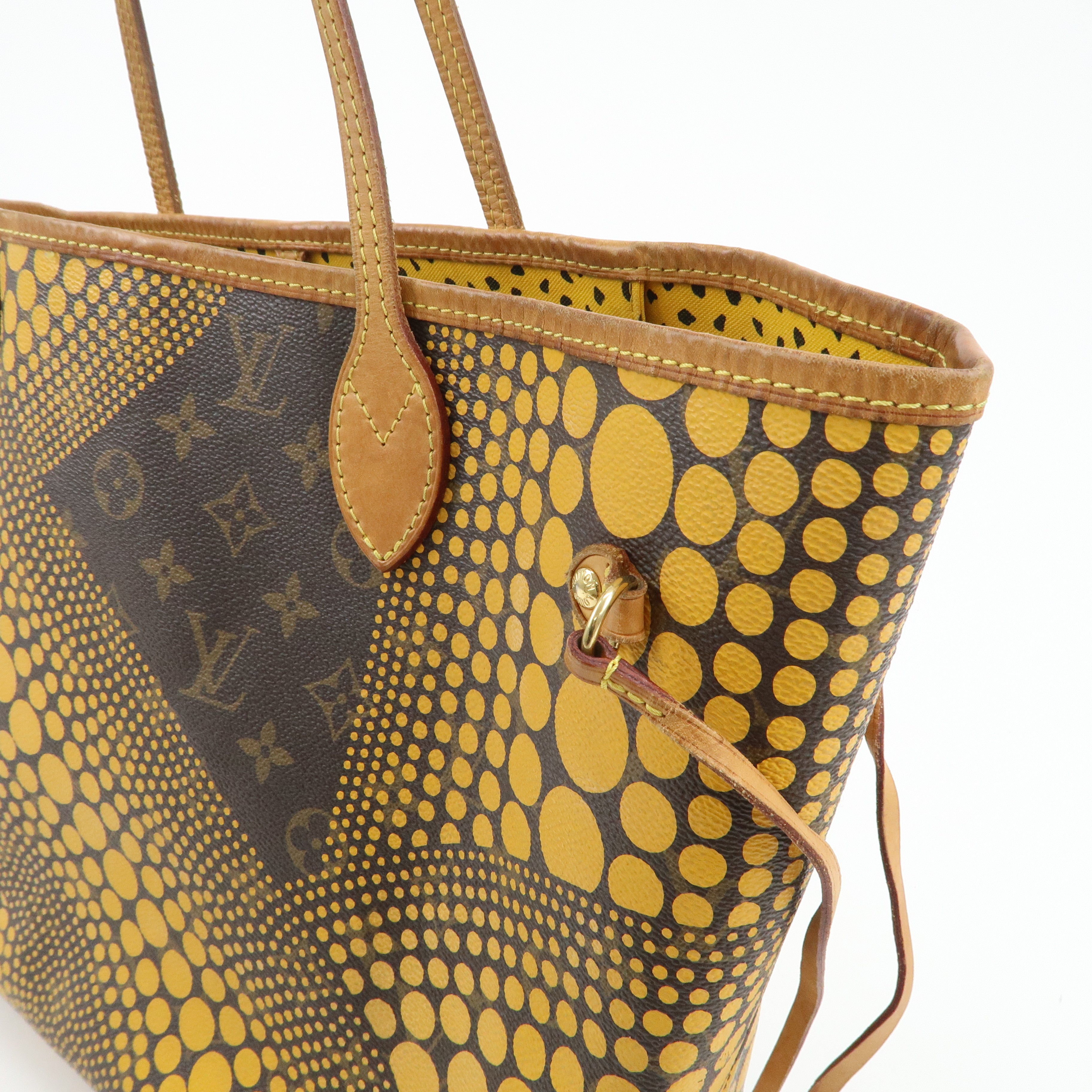 Louis Vuitton Yellow Pumpkin Dots Yayoi Kusama Neverfull MM M40685