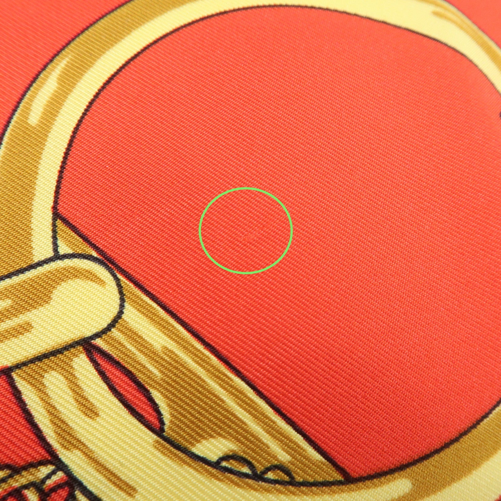HERMES Carre 90 100% Silk Scarf Eperon d'or Red Navy Gold Used