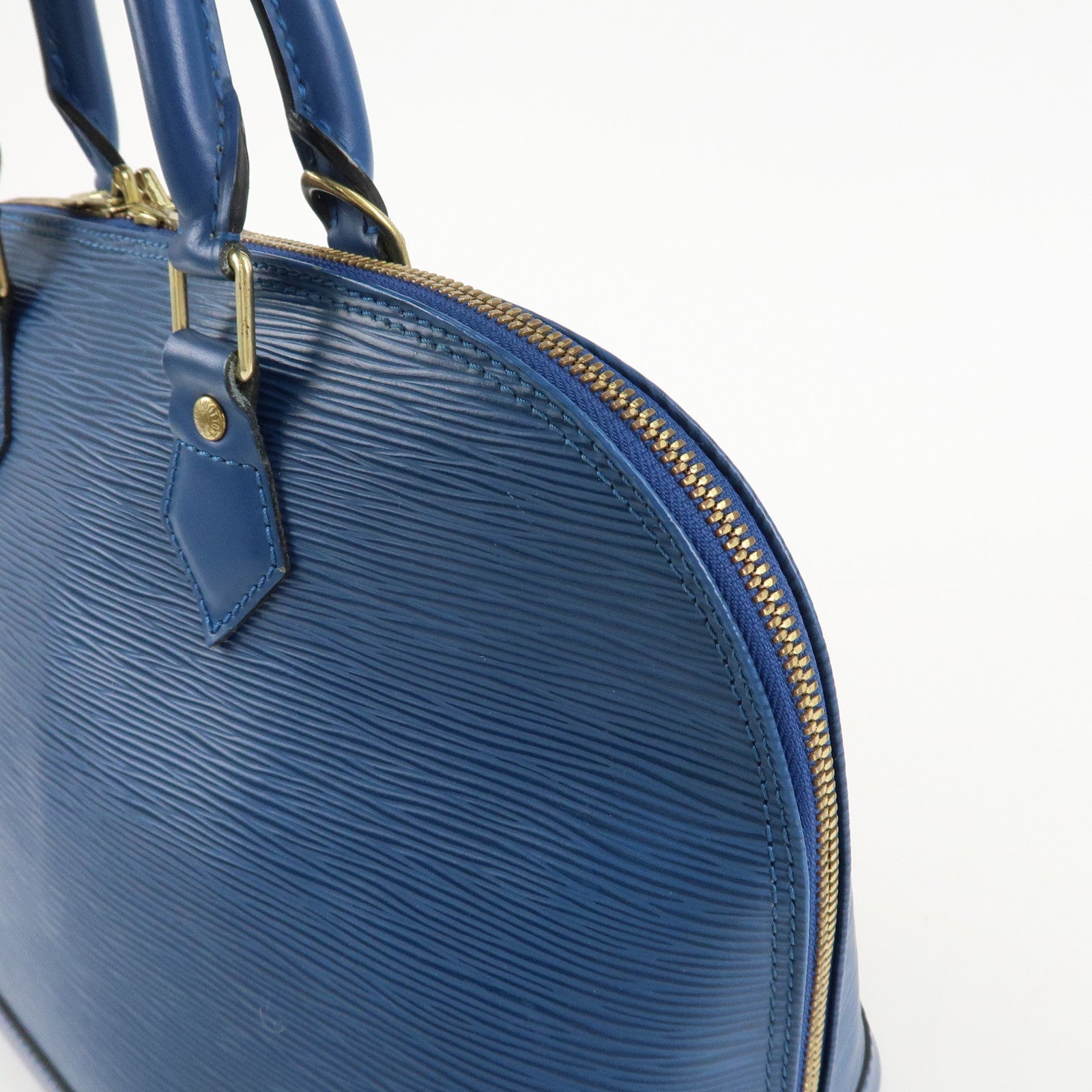Louis Vuitton Epi Alma Hand Bag Toledo Blue M52145 Used