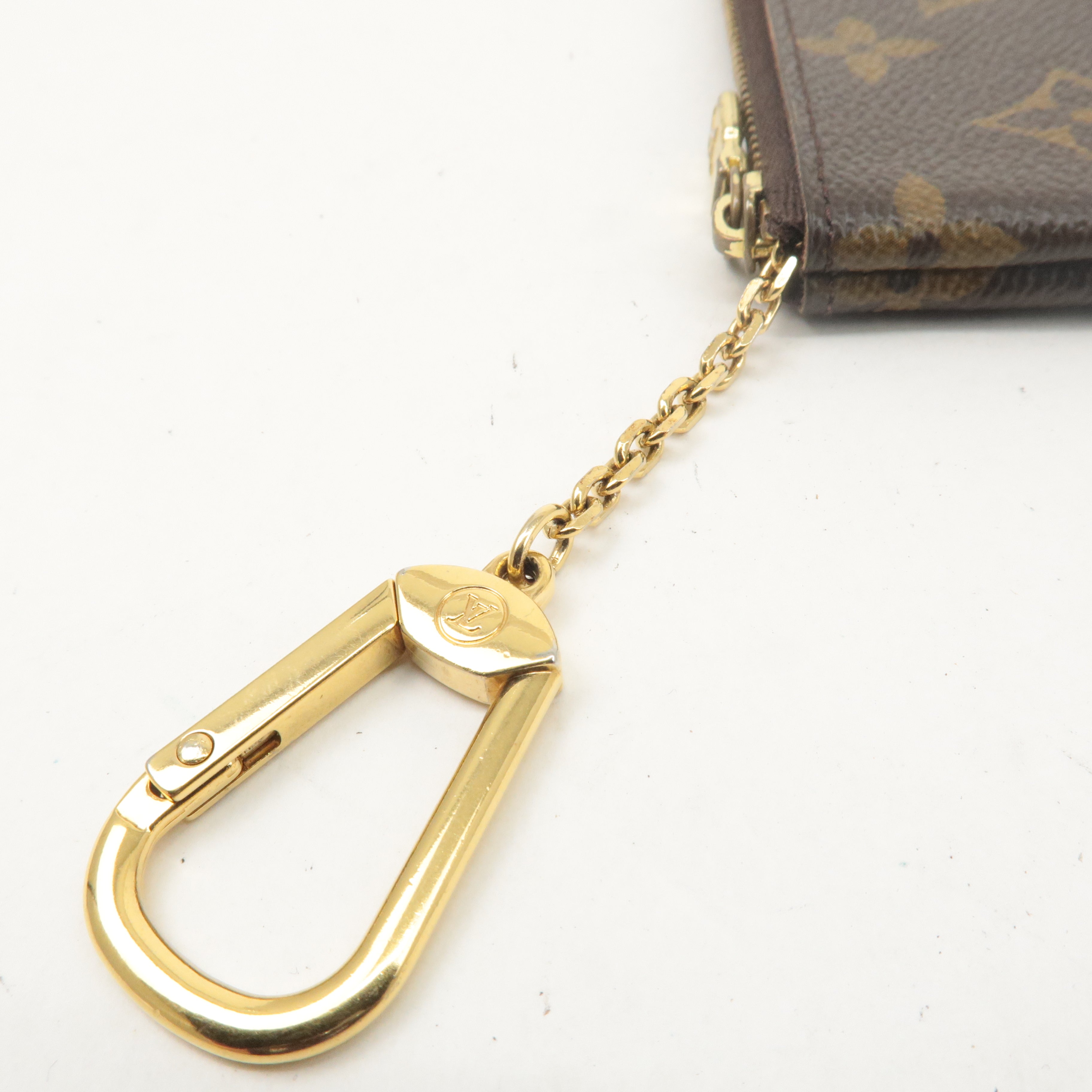 Louis Vuitton Monogram Pochette Cles Coin Case Key Case  M62650