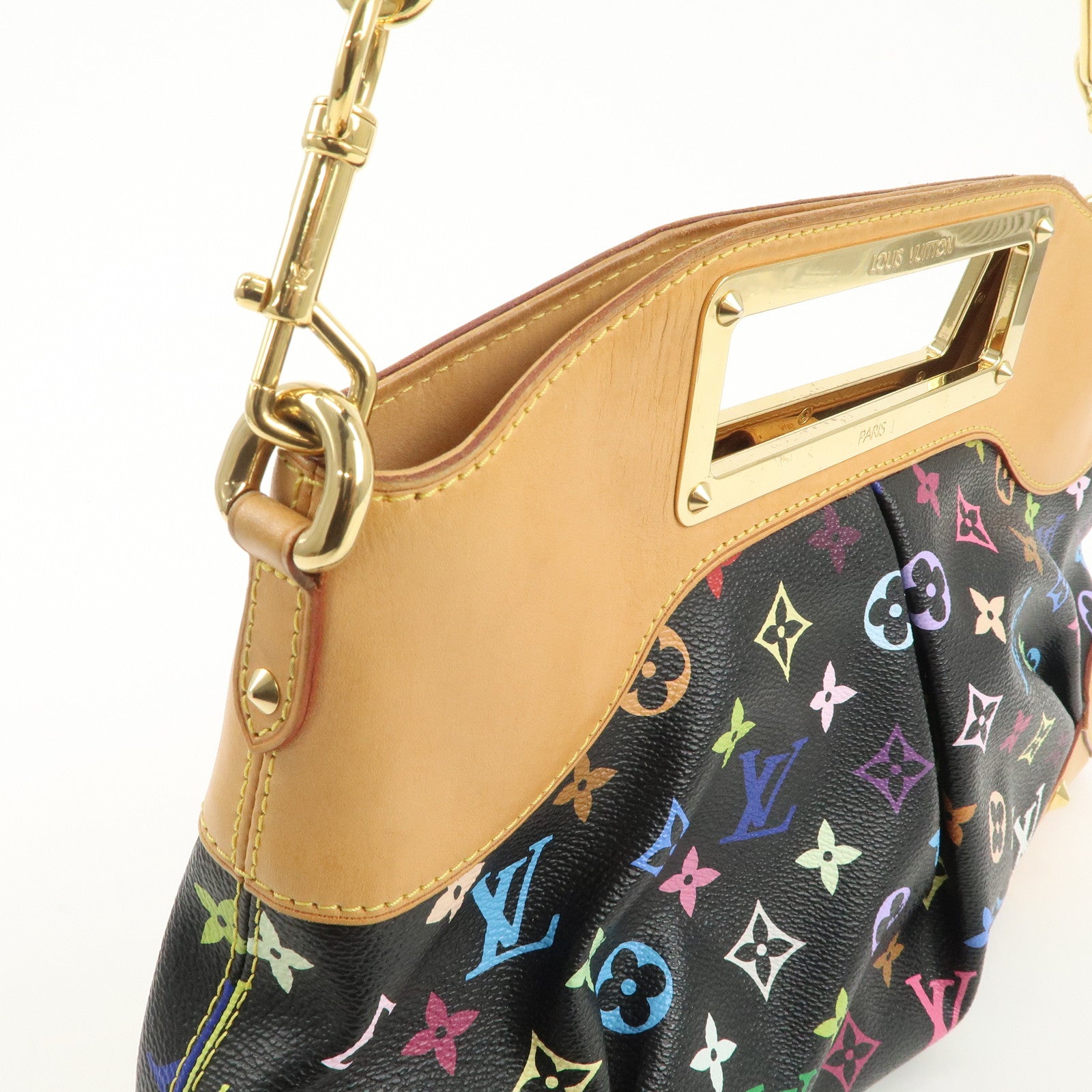 Louis Vuitton Monogram Multi Color Judy MM 2Way Bag Noir M40256 Used
