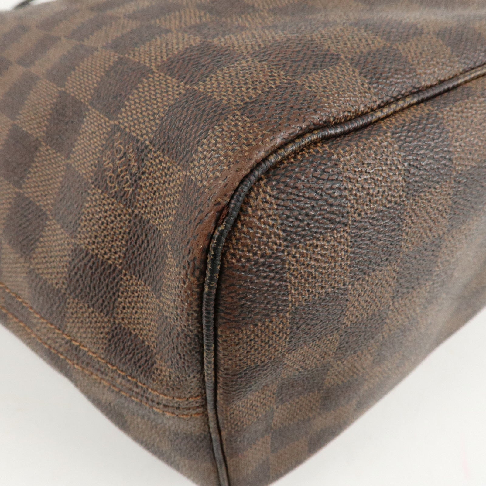 Louis Vuitton Damier Neverfull MM Tote Bag Brown M41358