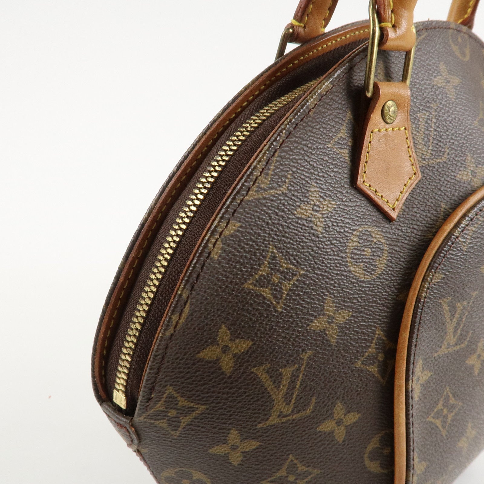 Louis Vuitton Monogram Ellipse PM Hand Bag Brown M51127 Used