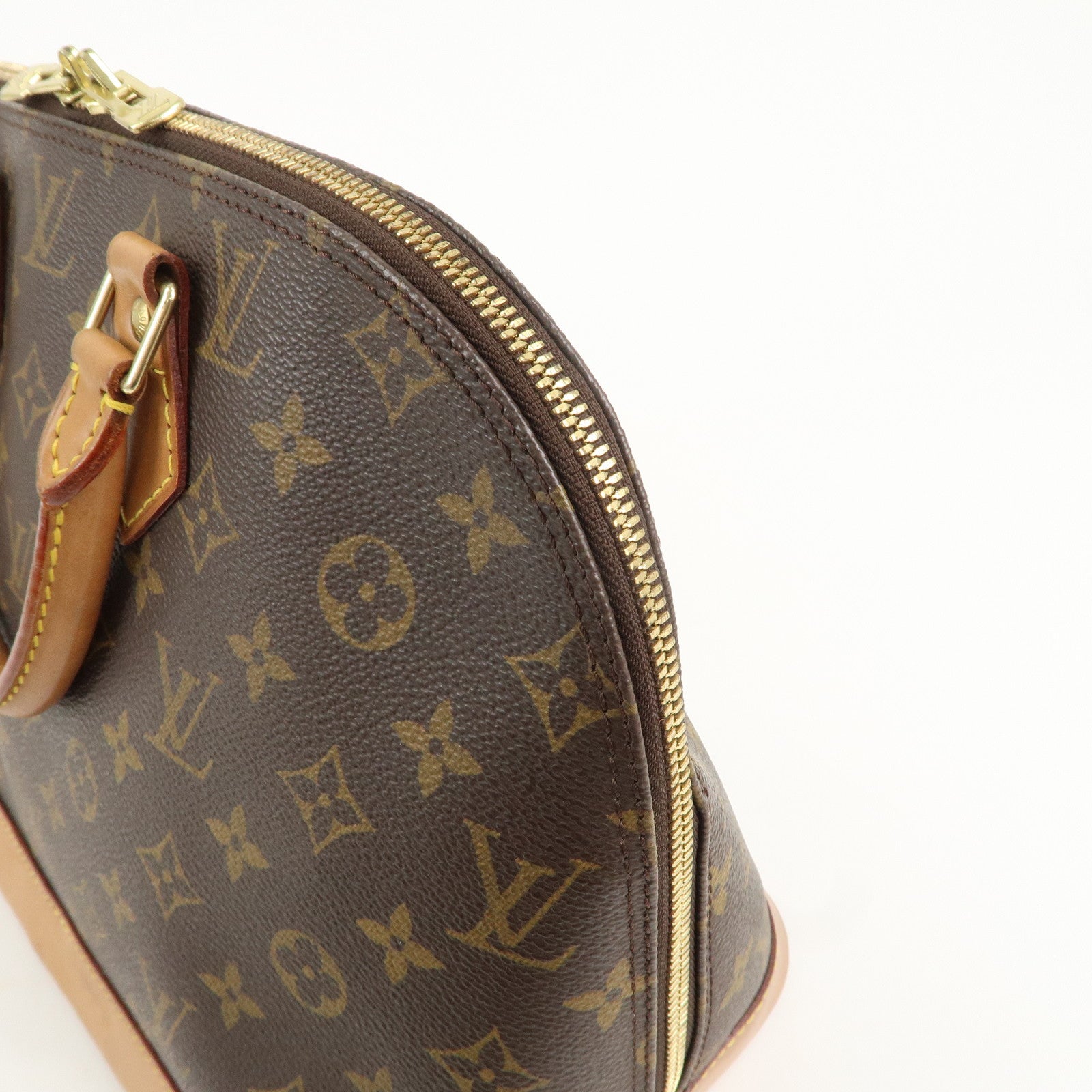 Louis Vuitton Monogram Alma Hand Bag Brown M51130