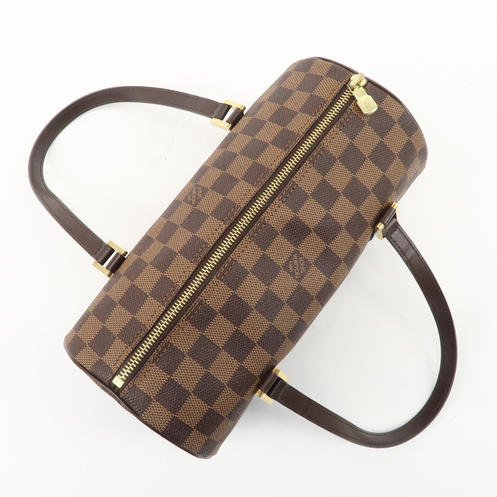 Louis Vuitton Damier Ebene Papillon 26 Hand Bag Brown N51304 Used