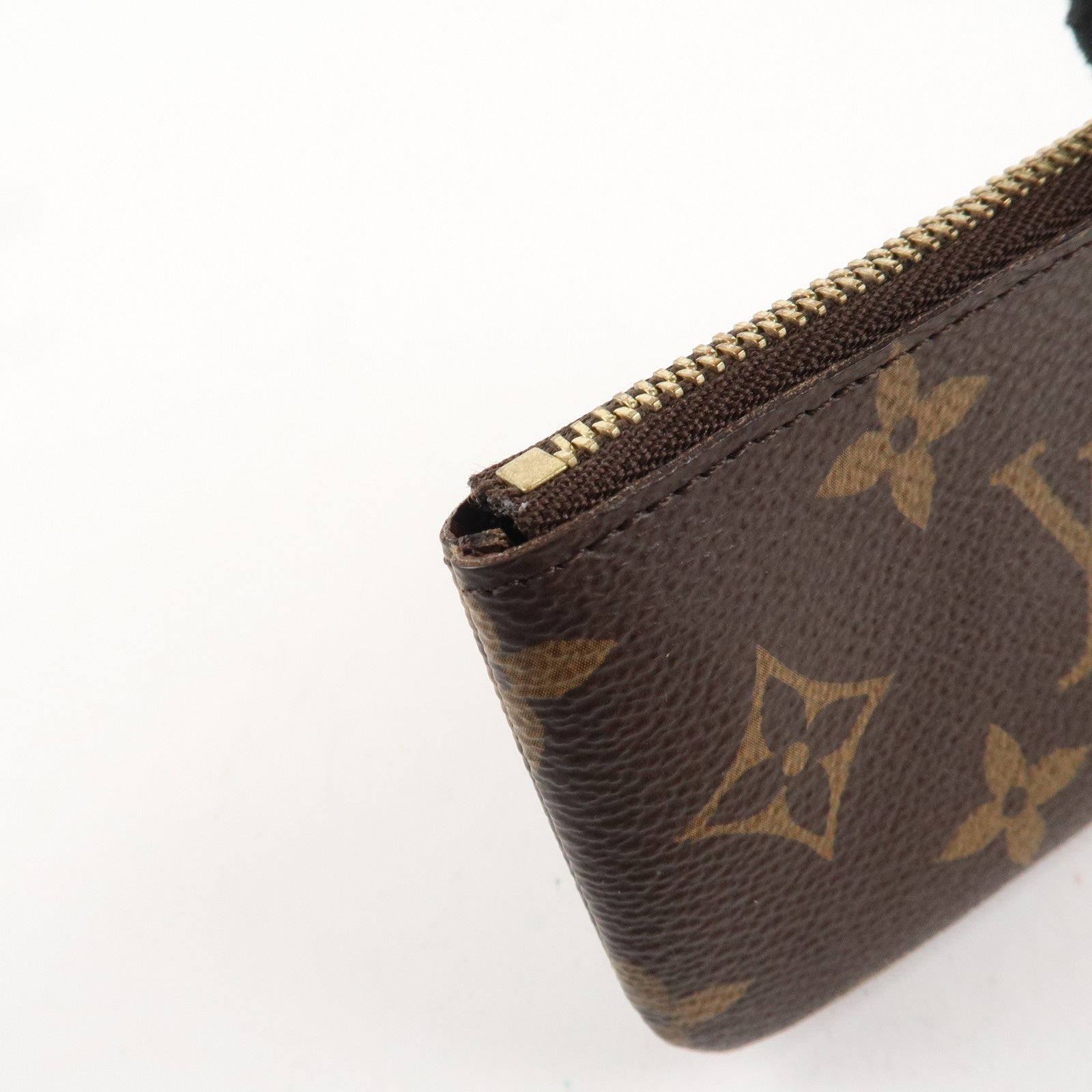 Louis Vuitton Monogram Pochette Cles Coin Case Key Case  M62650