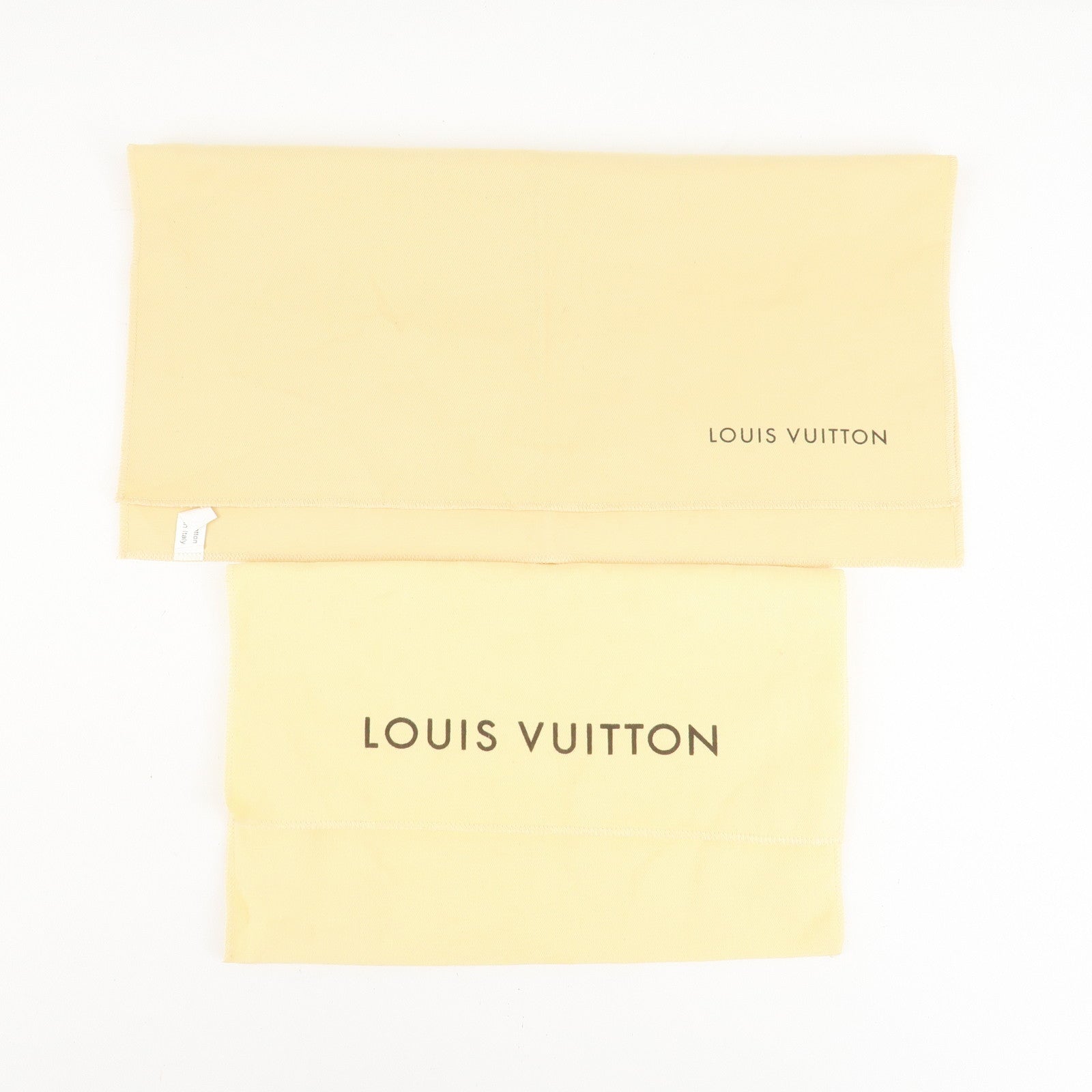 Louis Vuitton Set of 10 Dust Bag Storage Bag Flap Style Beige