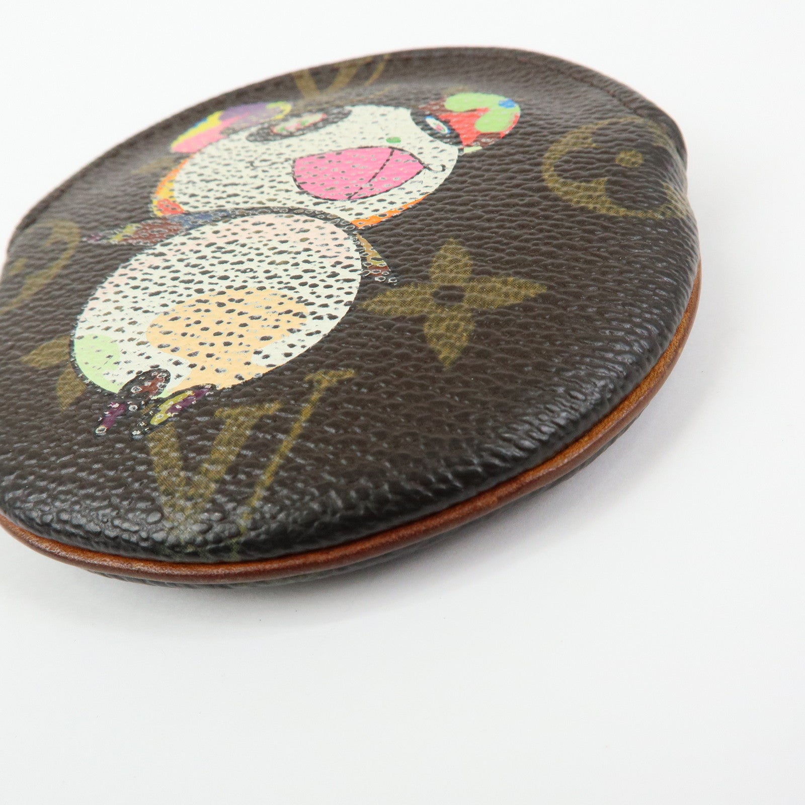 Louis Vuitton Monogram Porte Monnaie Rond Panda Coin Case M61928