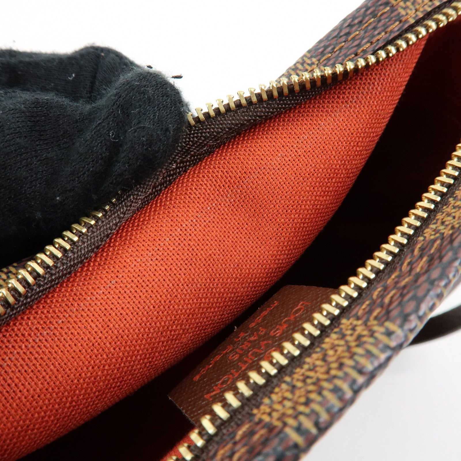 Louis Vuitton Damier Trousse Makeup Accessory Pouch Brown N51982