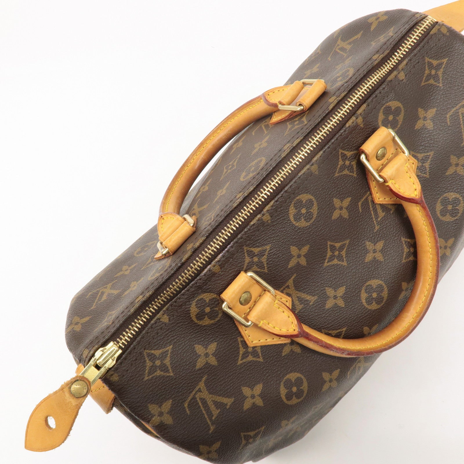 Louis Vuitton Monogram Speedy 30 Hand Bag Boston Bag M41526 Used