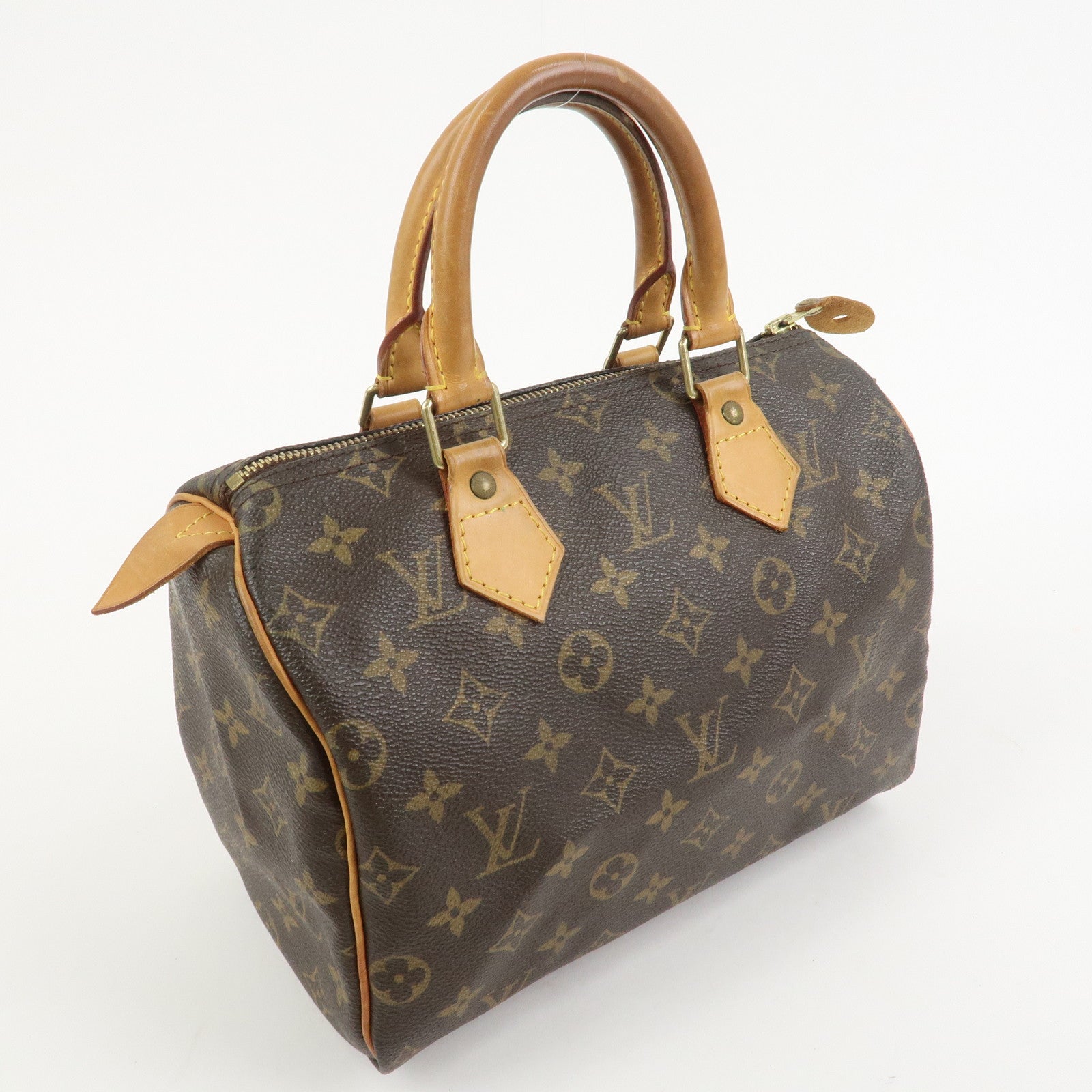 Louis Vuitton Monogram Speedy 25 Boston Bag Hand Bag Brown M41528