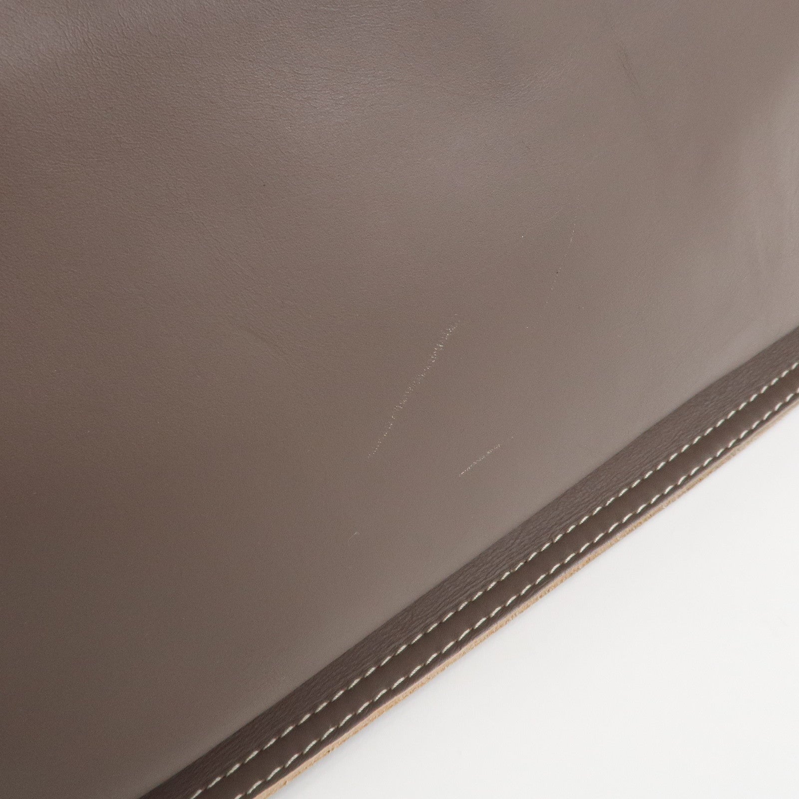 LOEWE Anagram Logo Leather Shopper Tote Bag Shoulder bag Brown