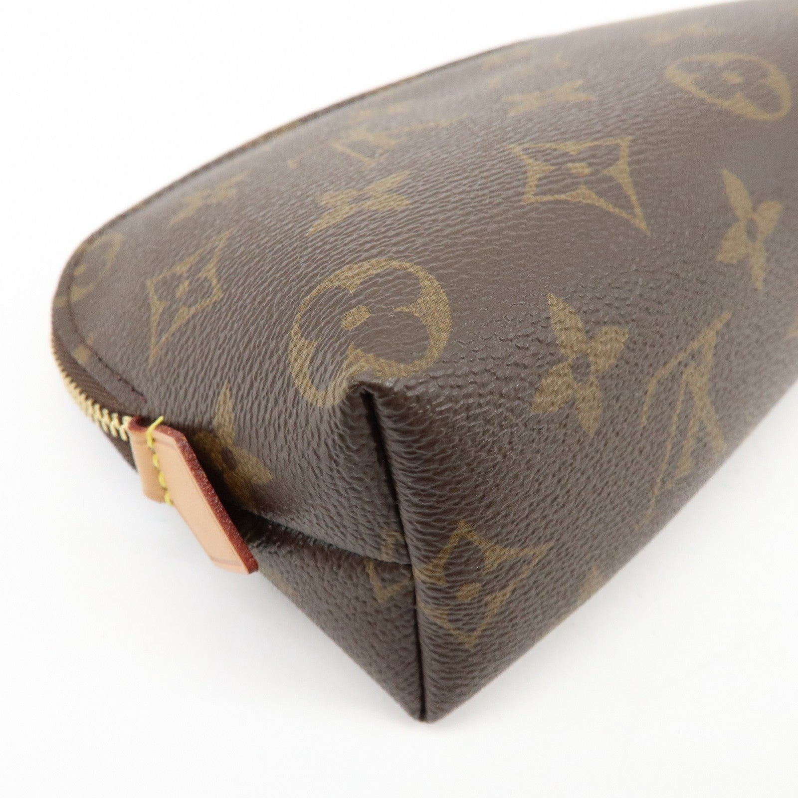 Louis Vuitton Monogram Pochette Cosmetic PM Pouch Brown M47515