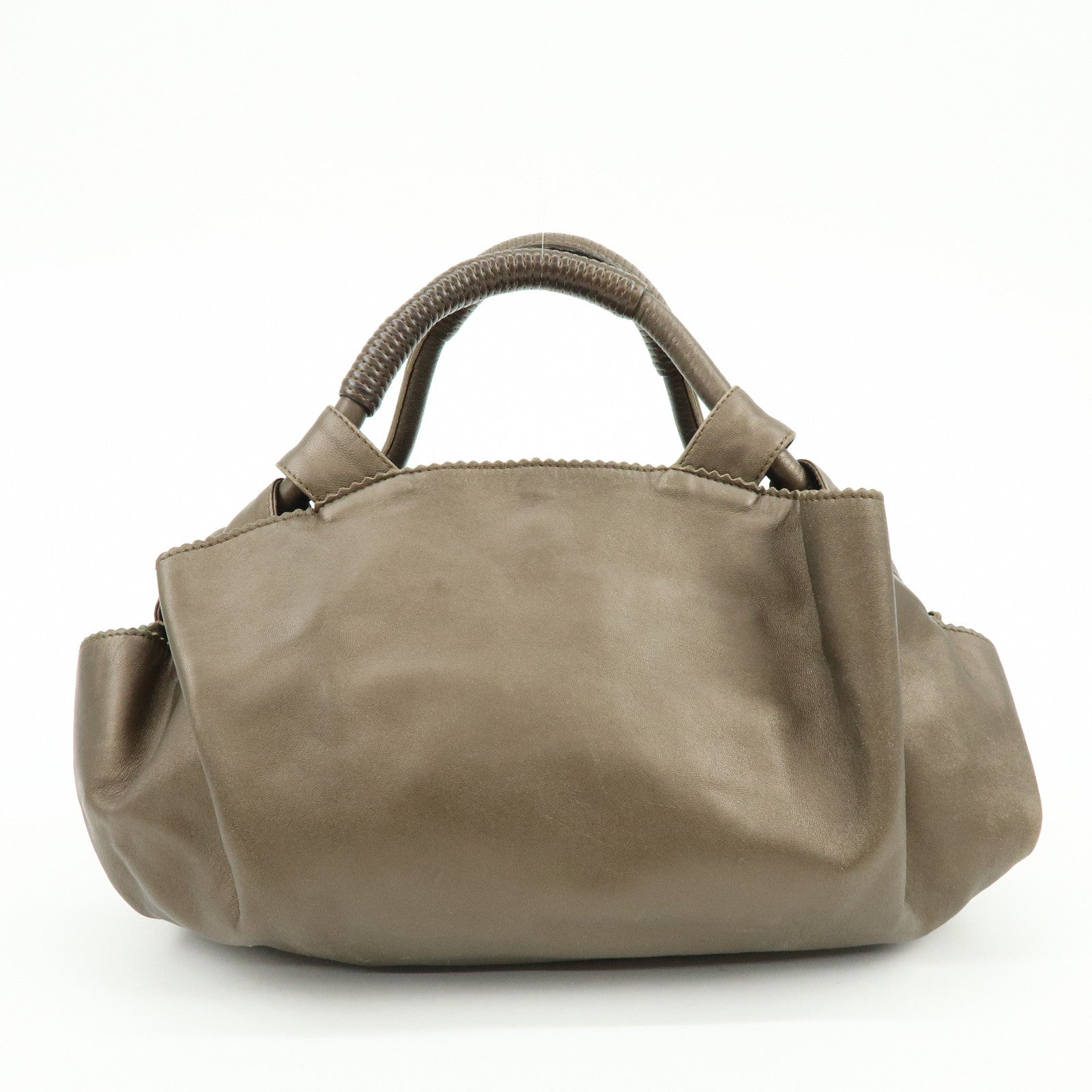 LOEWE Anagram Nappa Aire Nappa Leather Hand Bag Brown