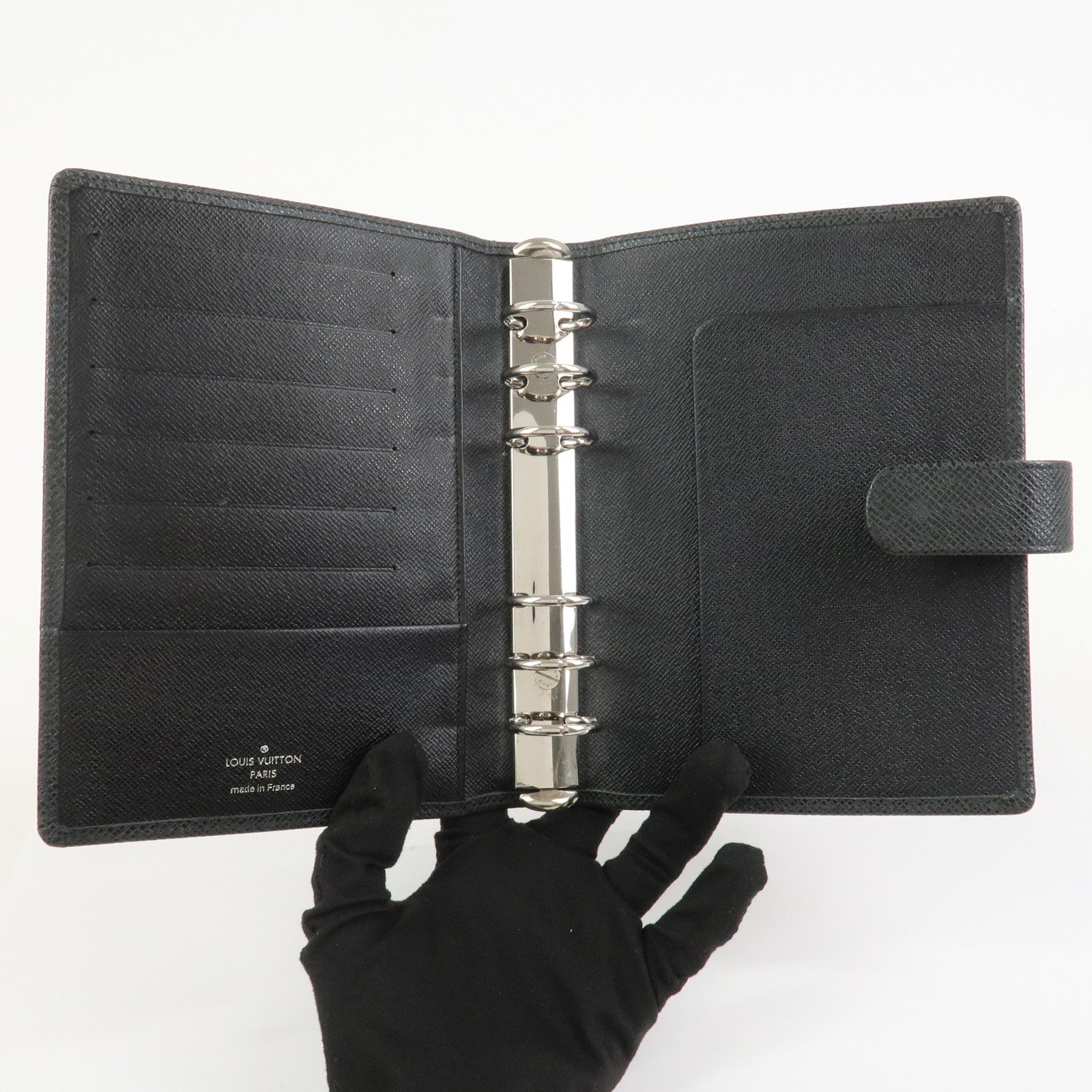 Louis Vuitton Taiga Leather Agenda MM Planner Cover Ardoise R20222