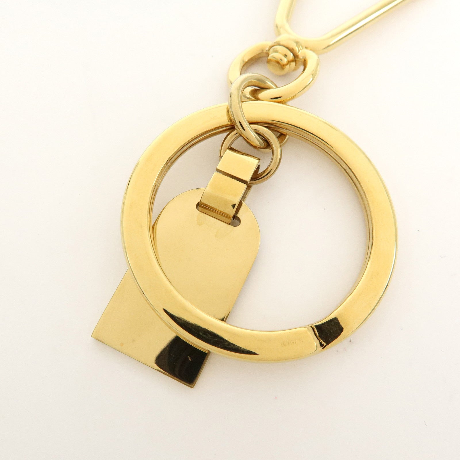 Louis Vuitton Porte Cles Mini Travel Charm Key Chain Gold M65996