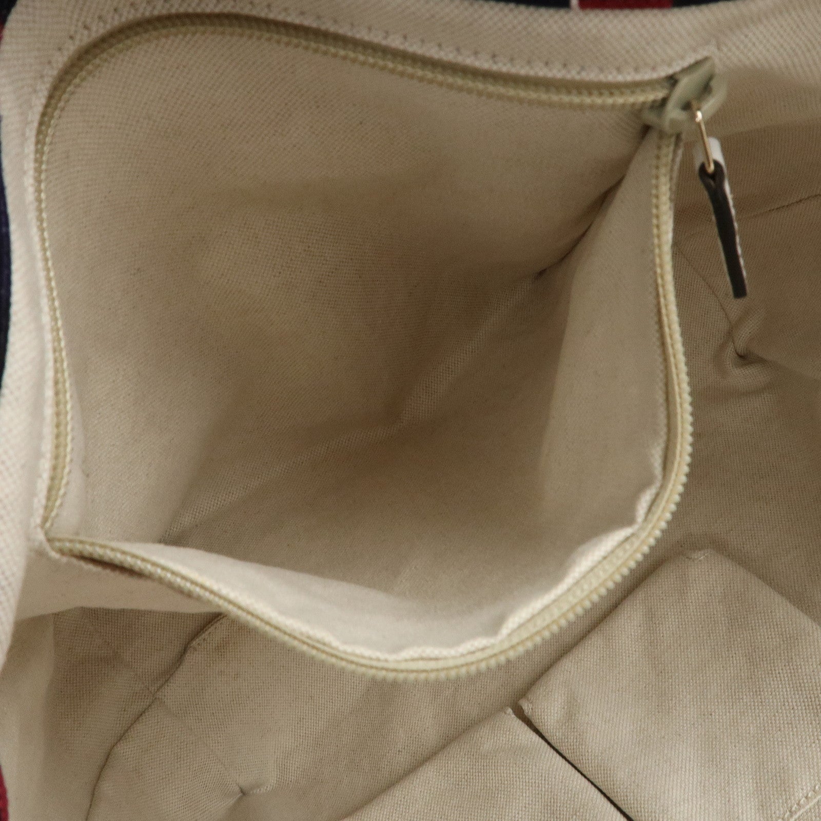 GUCCI Canvas Leather Tote Bag Hand Bag Heartbeat Navy 282439