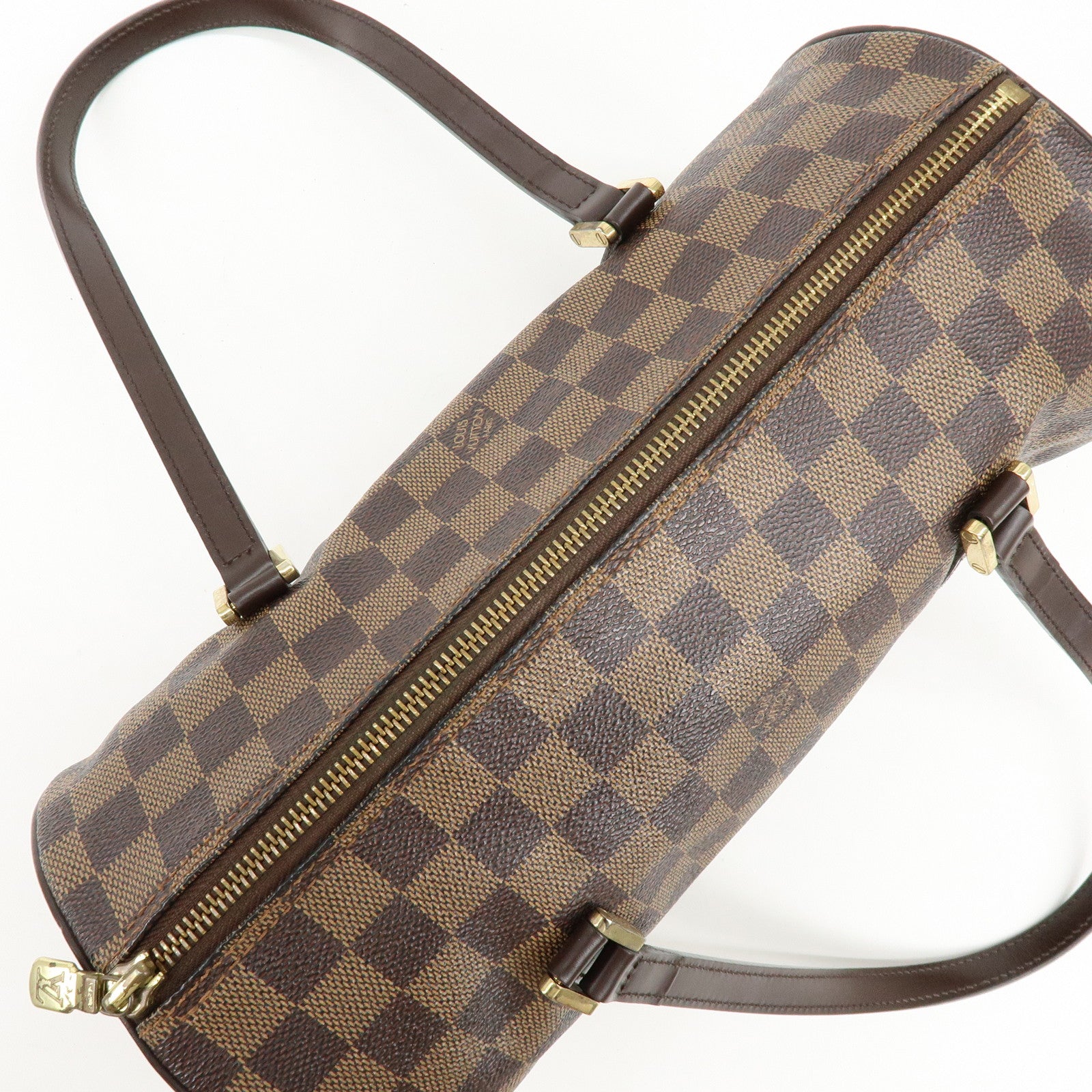 Louis Vuitton Damier Ebene Papillon 30 Hand Bag Brown N51303