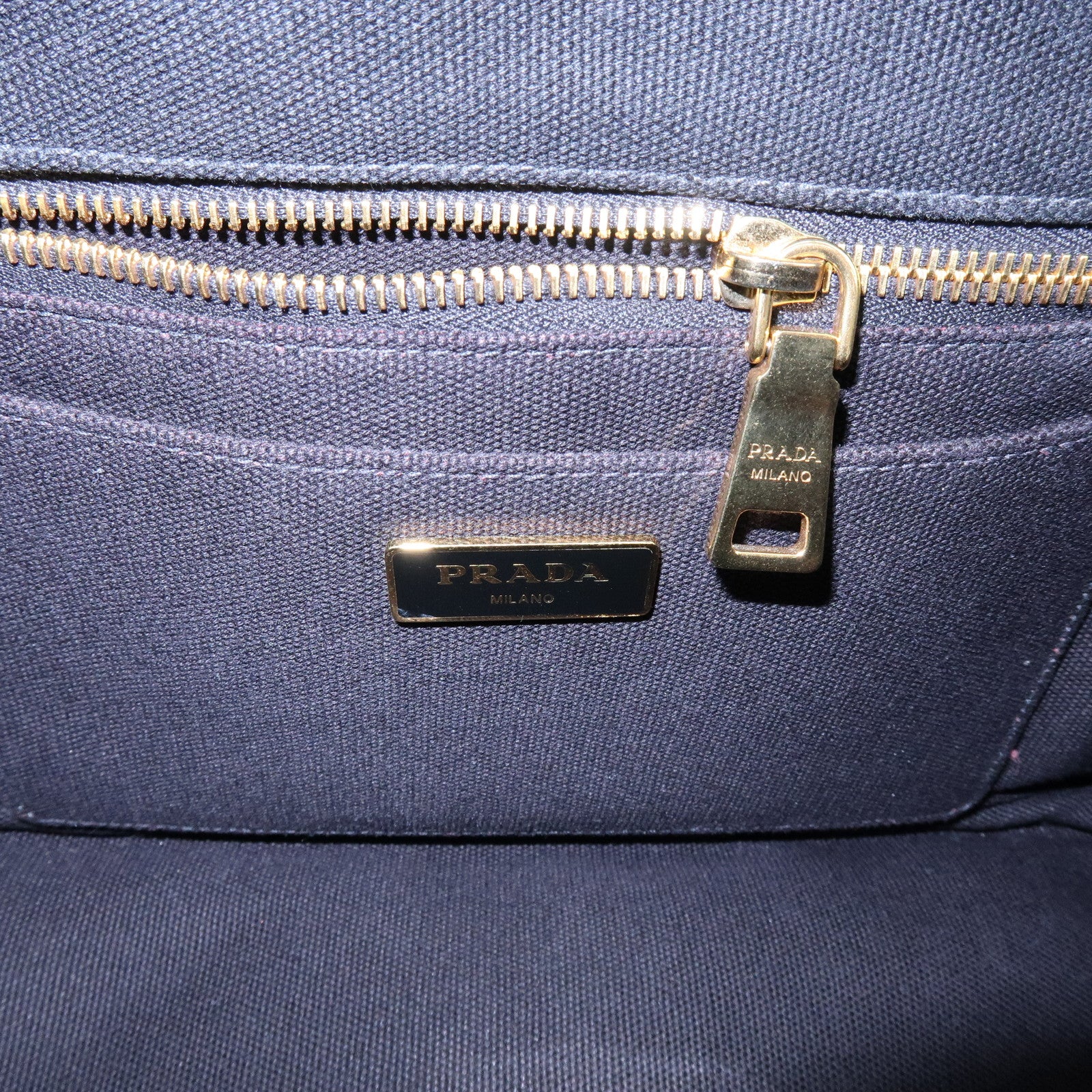 PRADA Triangle Logo Canapa Mini Canvas 2Way Bag Hand Bag 1BG439