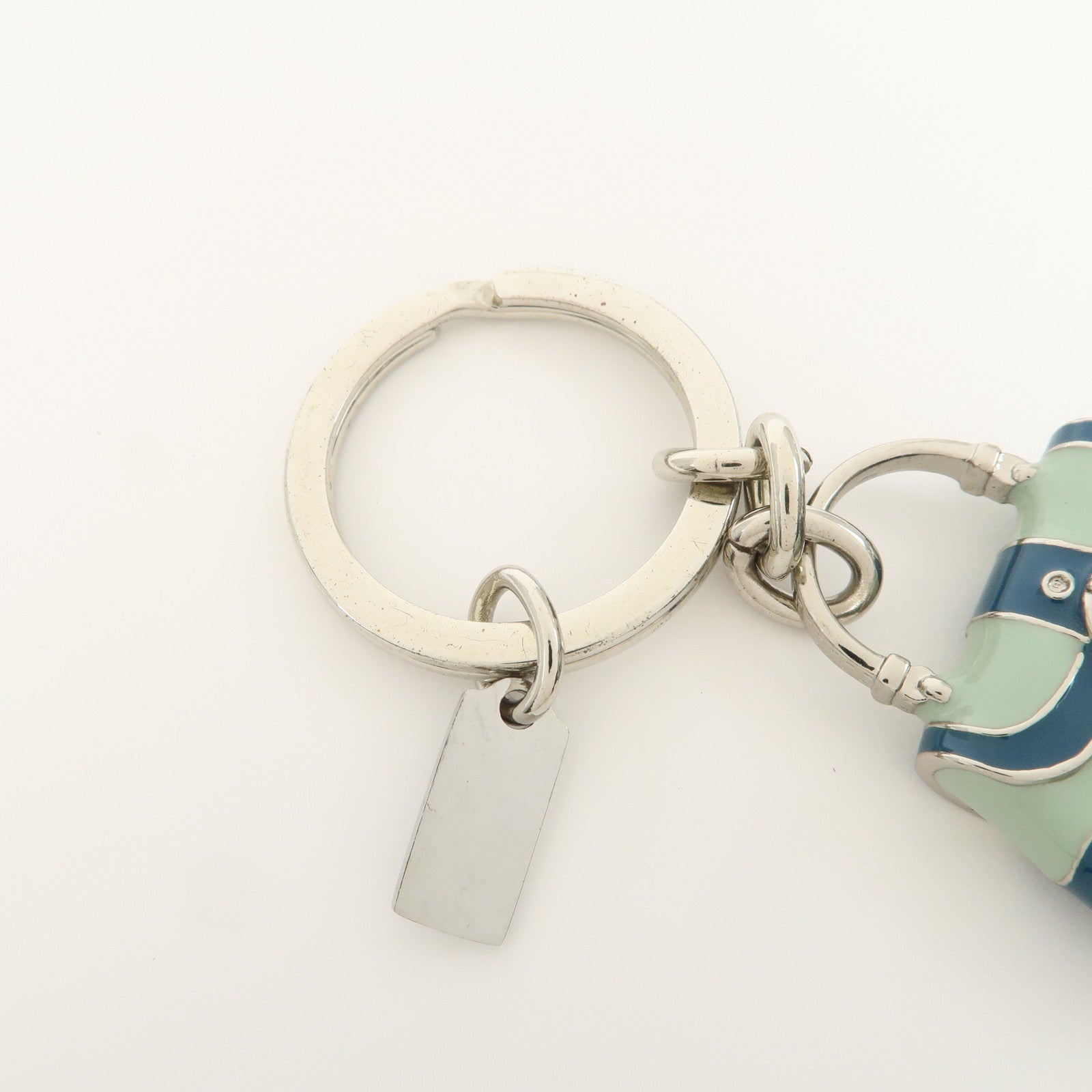 COACH Set Of 3 Key Charm Signature Silver Multicolor Star