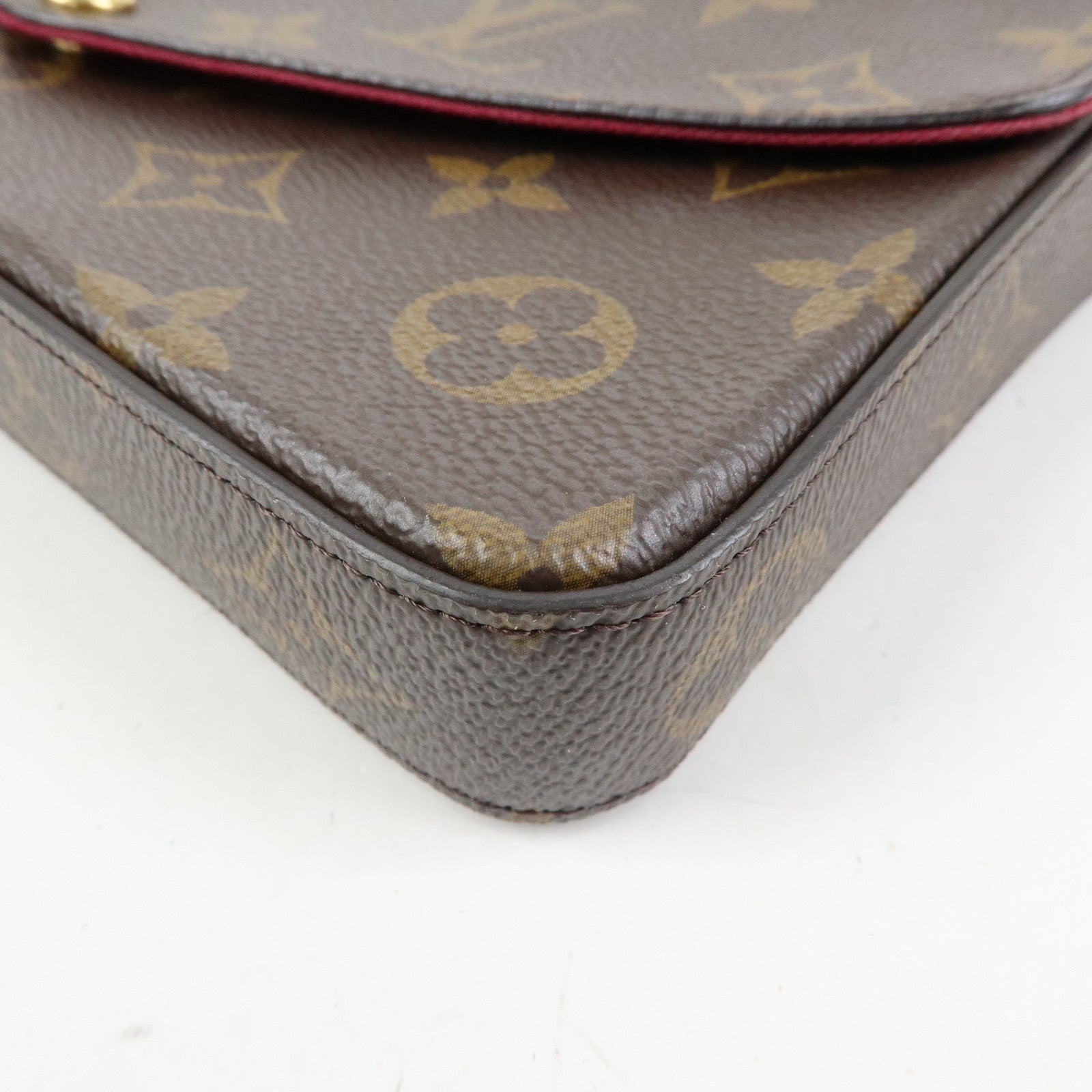 Louis Vuitton Monogram Pochette Felicie Shoulder Bag Brown M61276