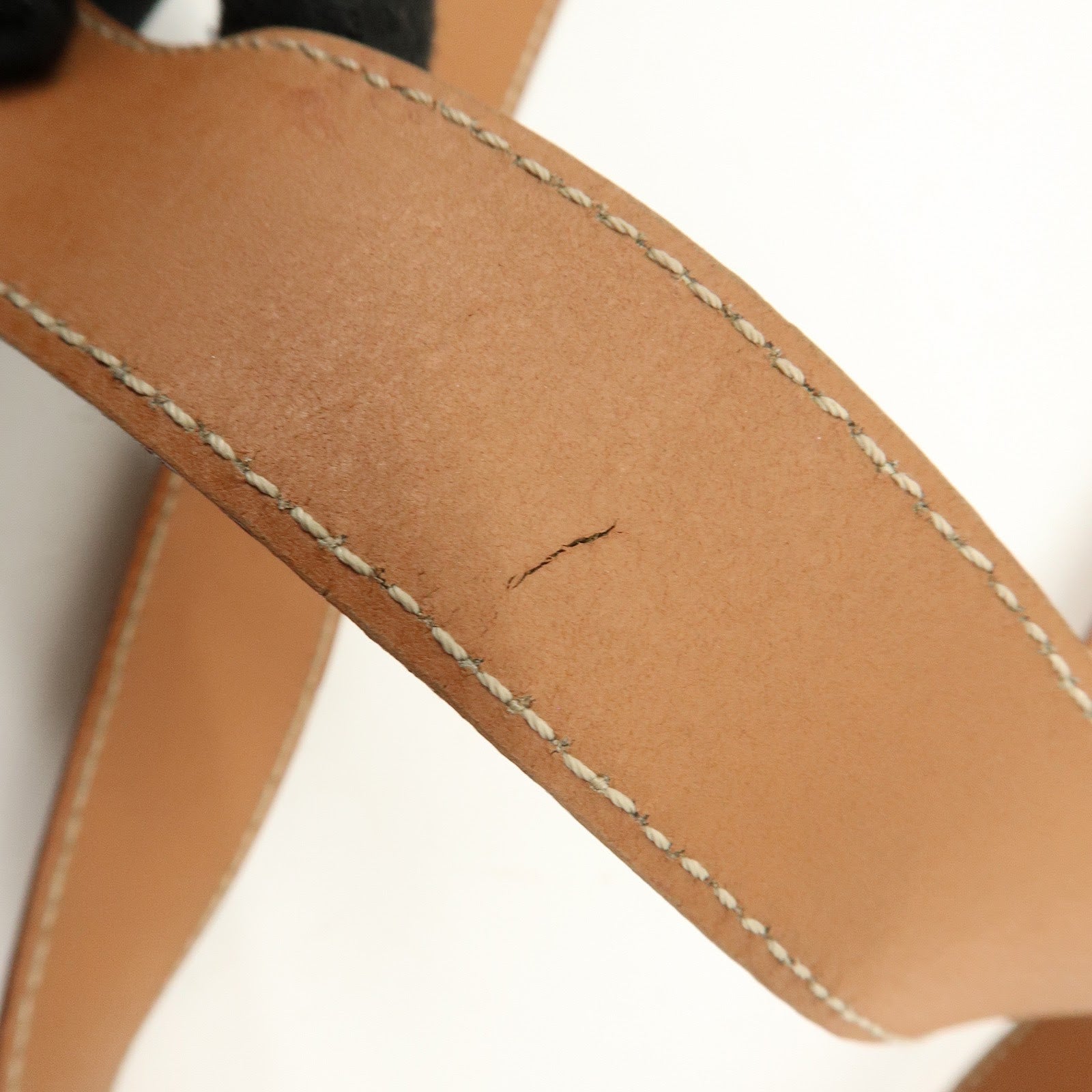 CELINE Macadam PVC Canvas Leather Tote Bag Shoulder Bag Brown