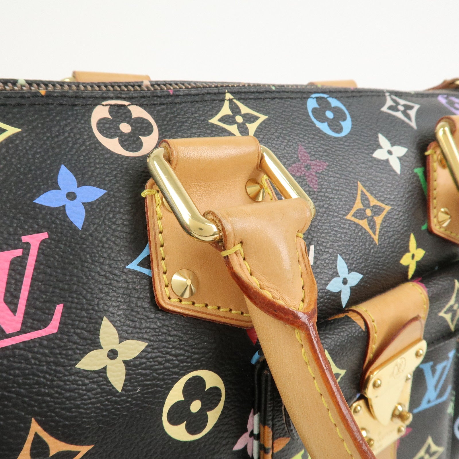 Louis Vuitton Monogram Multicolor Speedy 30 Hand Bag Noir M92642