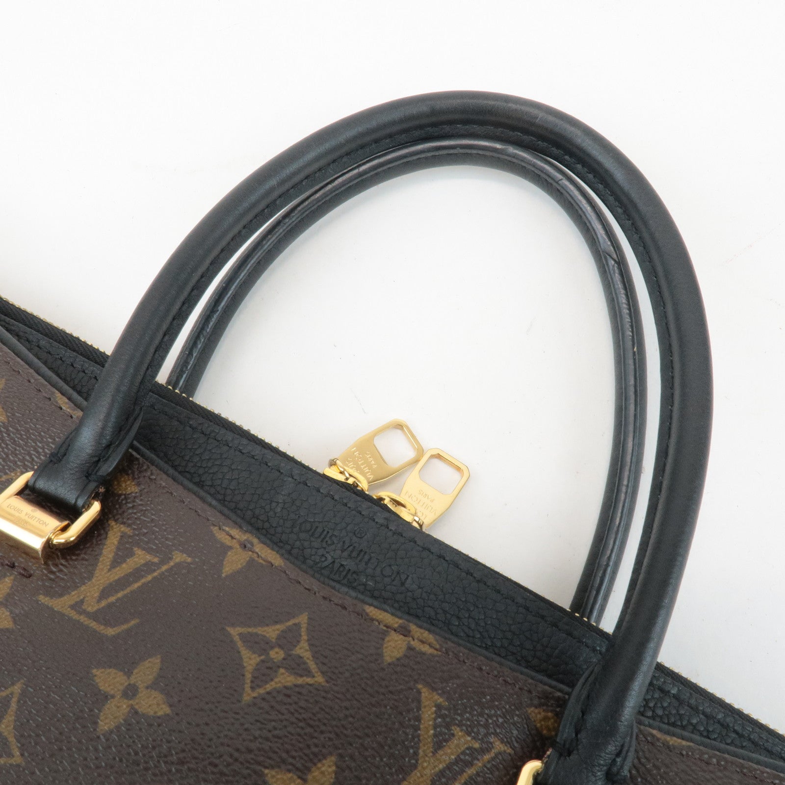 Louis Vuitton Monogram Pallas 2Way Hand Bag Noir M42756 Used