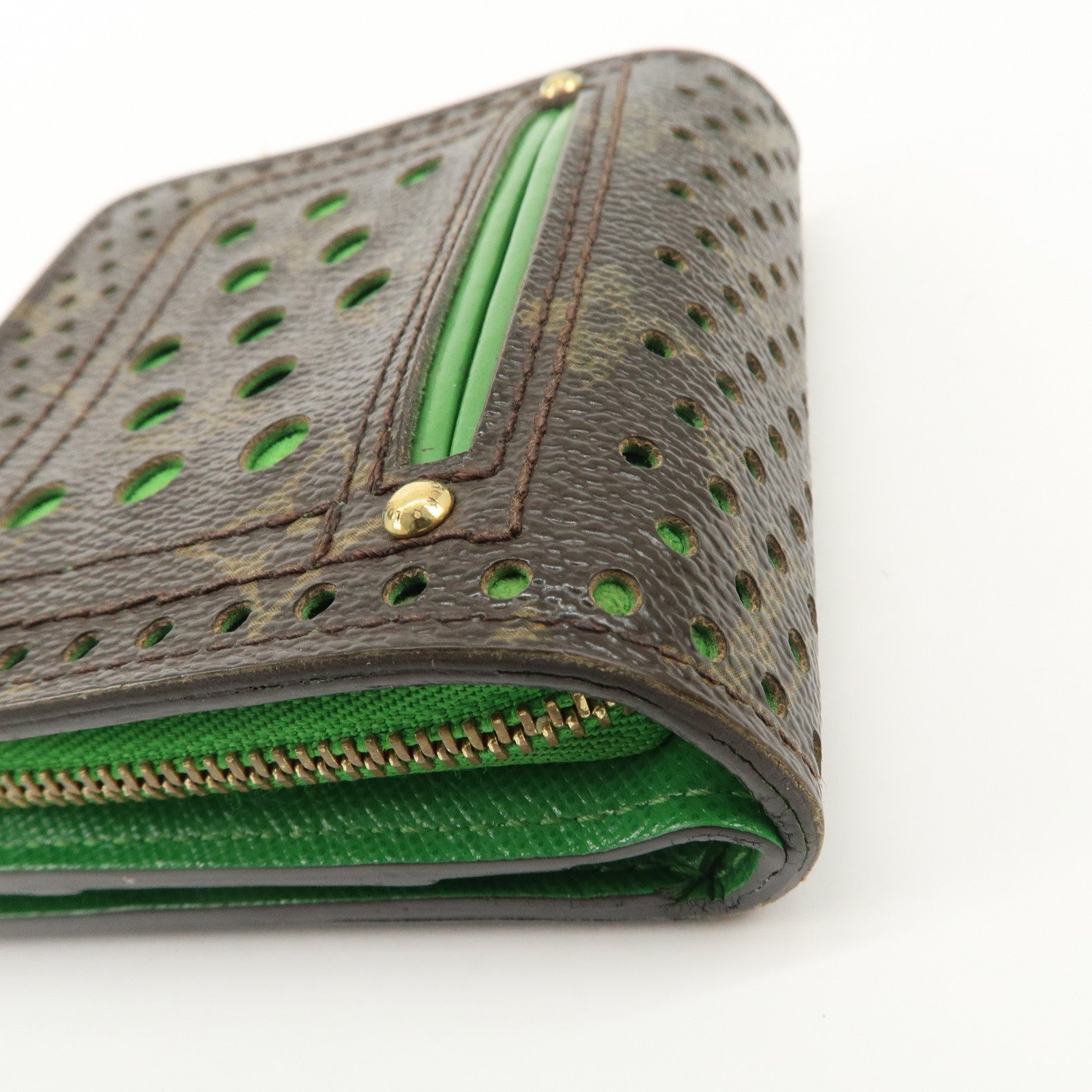 Louis Vuitton Monogram Perfore Compact Zip Bi-fold Wallet M95218