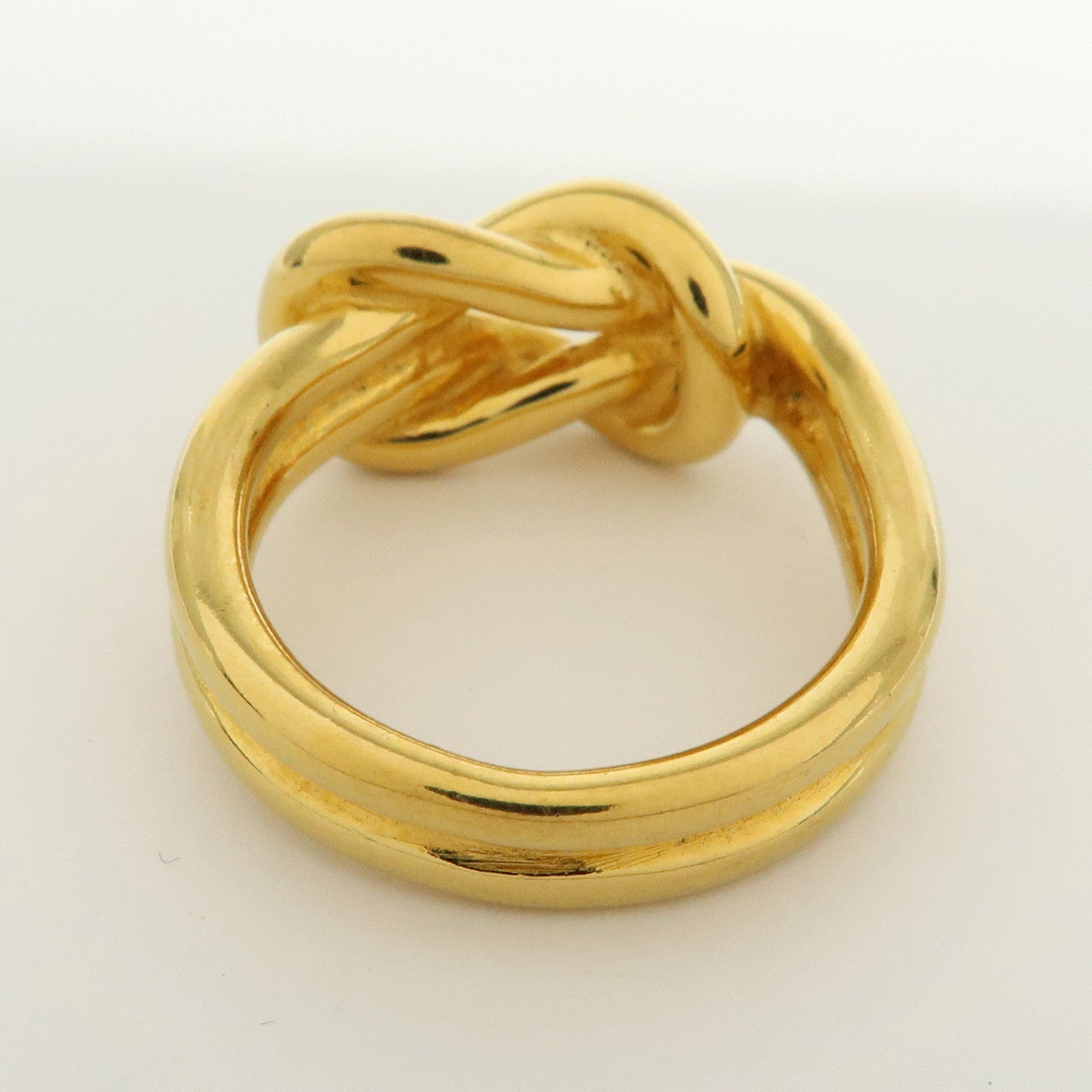 HERMES Atame Metal Scarf Ring Scarf Charm Gold