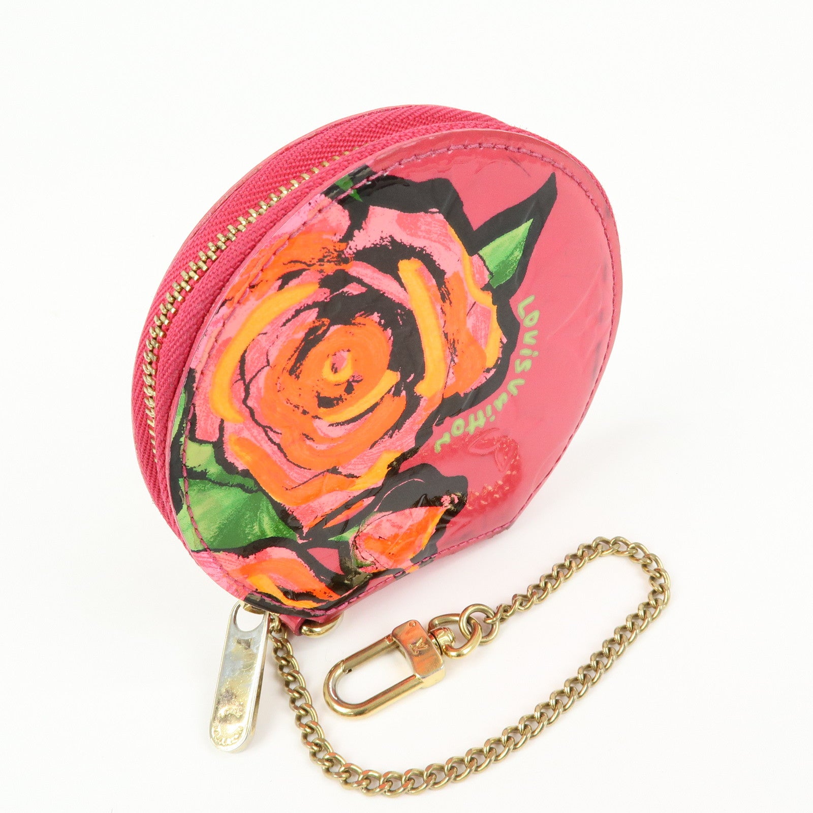 Louis Vuitton Monogram Vernis Porte Monnaie Chapeau Rose Pop M93690