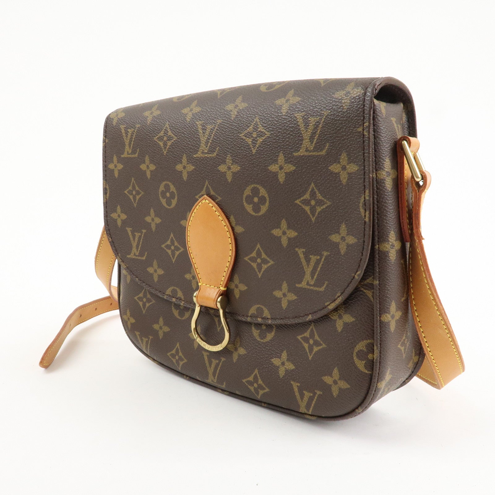 Louis Vuitton Monogram Saint Cloud GM Shoulder Bag Brown M51242 Used